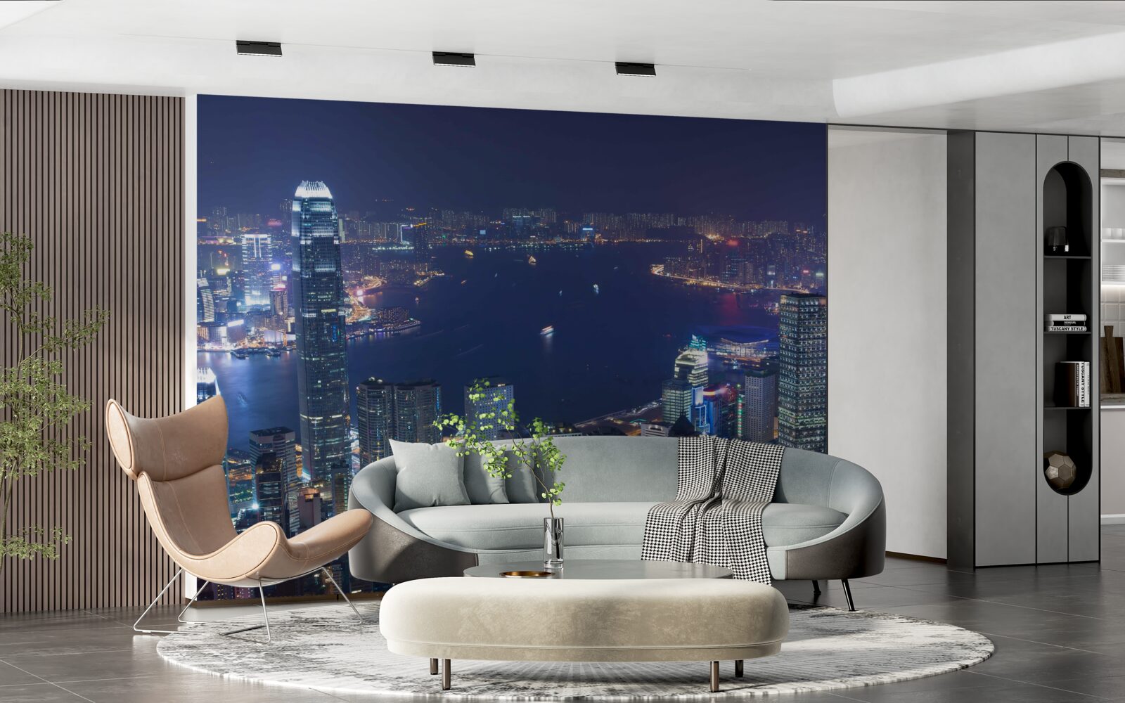 Fototapet megapolis noaptea