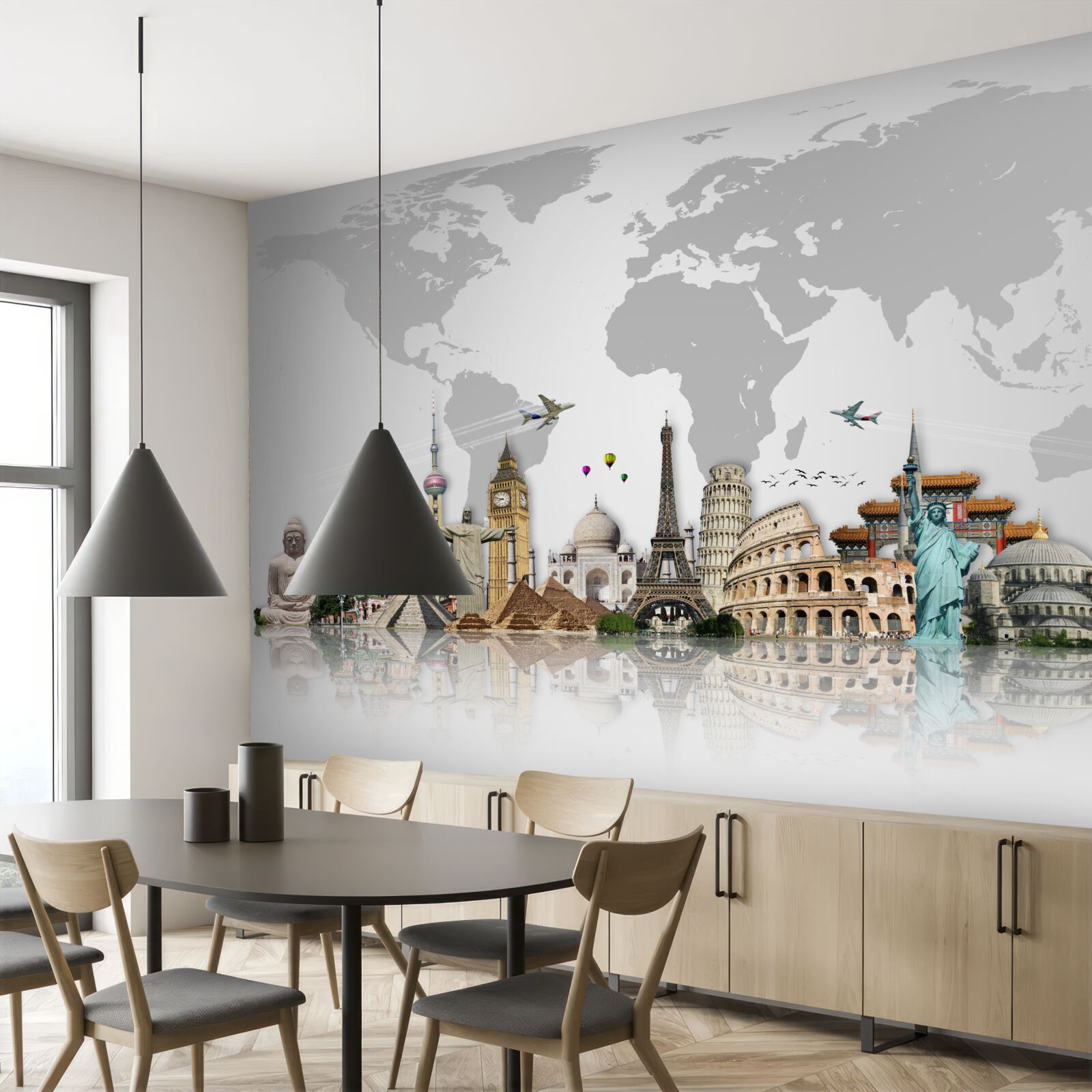 Fototapet structuri arhitecturale populare din lume