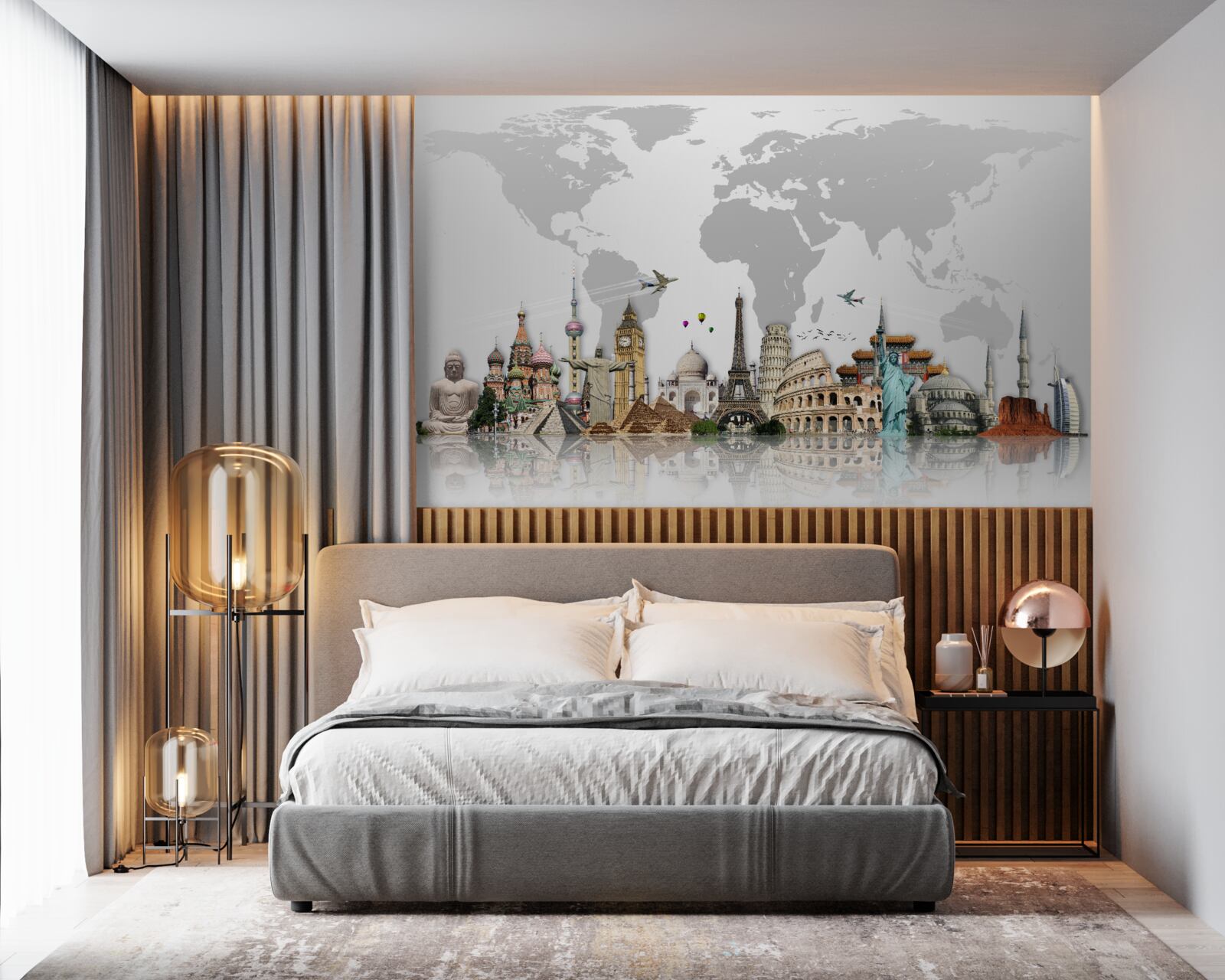 Fototapet structuri arhitecturale populare din lume