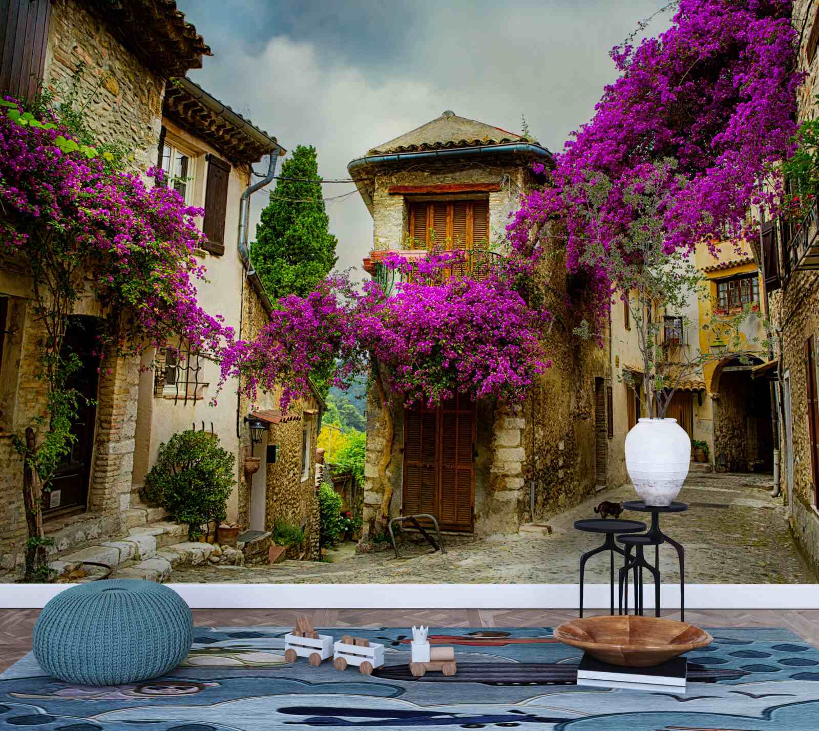 Fototapet o stradă din provence care emană confort și căldură