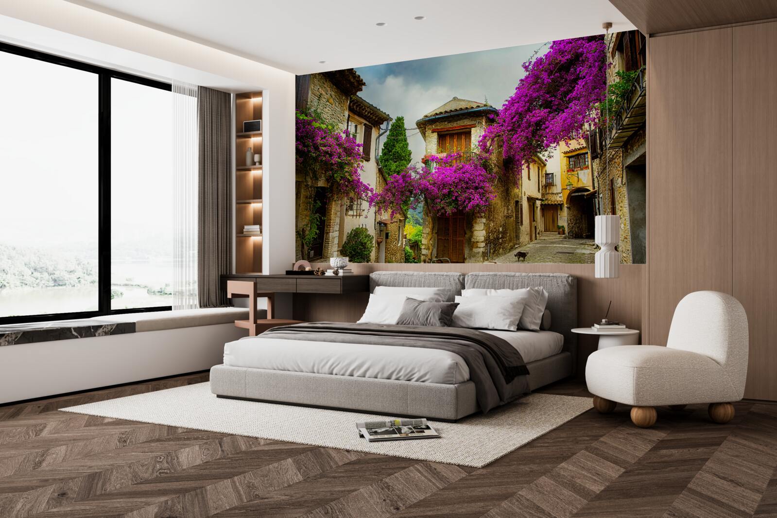 Fototapet o stradă din provence care emană confort și căldură