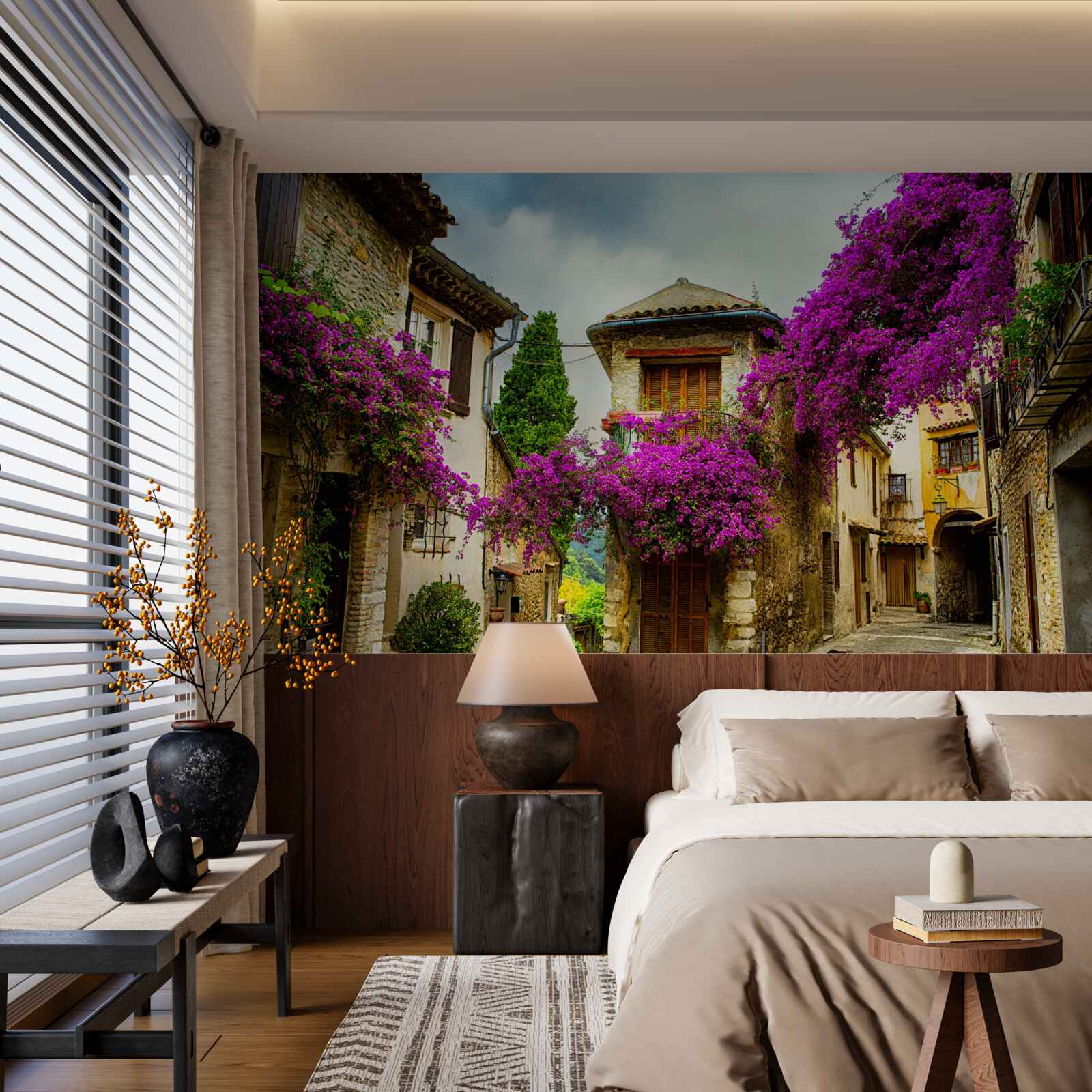 Fototapet o stradă din provence care emană confort și căldură