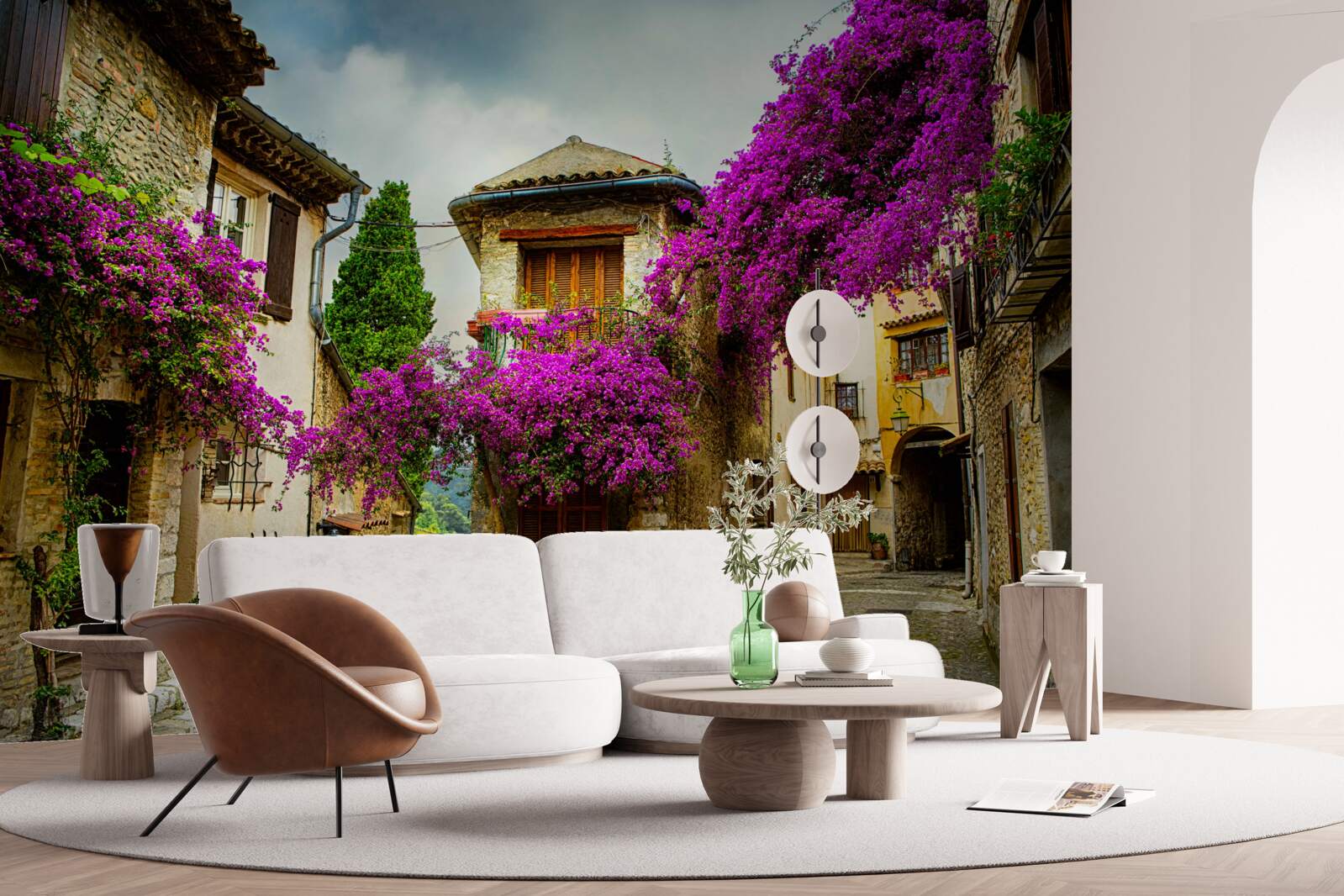 Fototapet o stradă din provence care emană confort și căldură