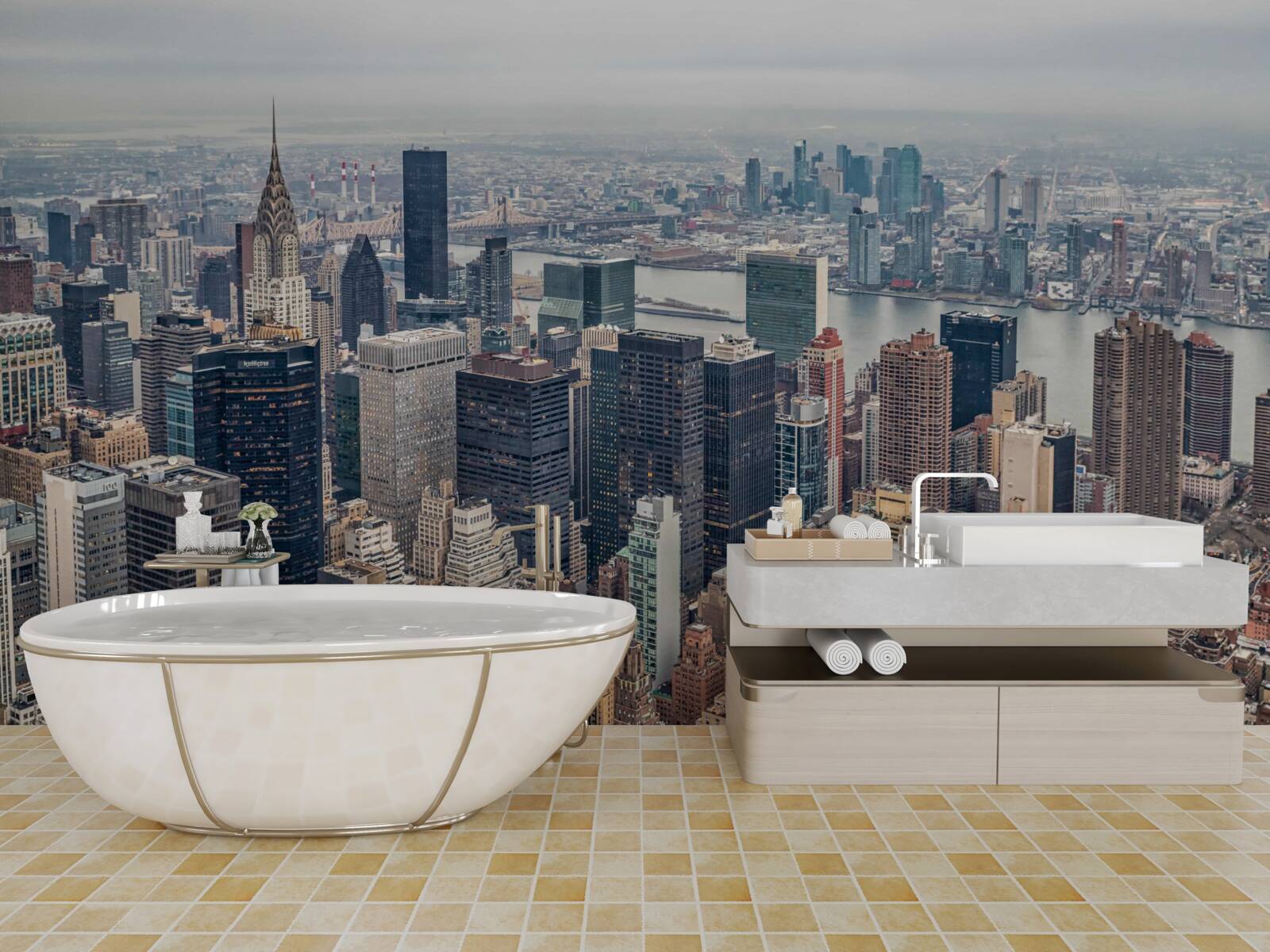 Fototapet traversarea statului new york