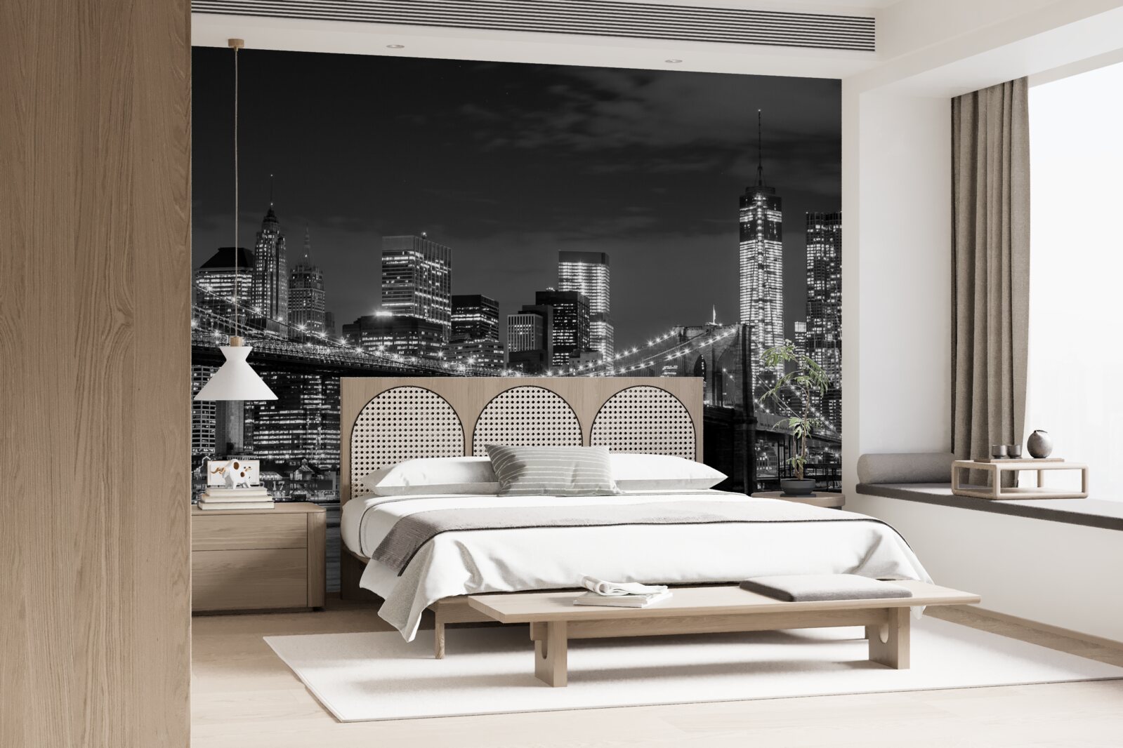 Fototapet metropolă monocromă