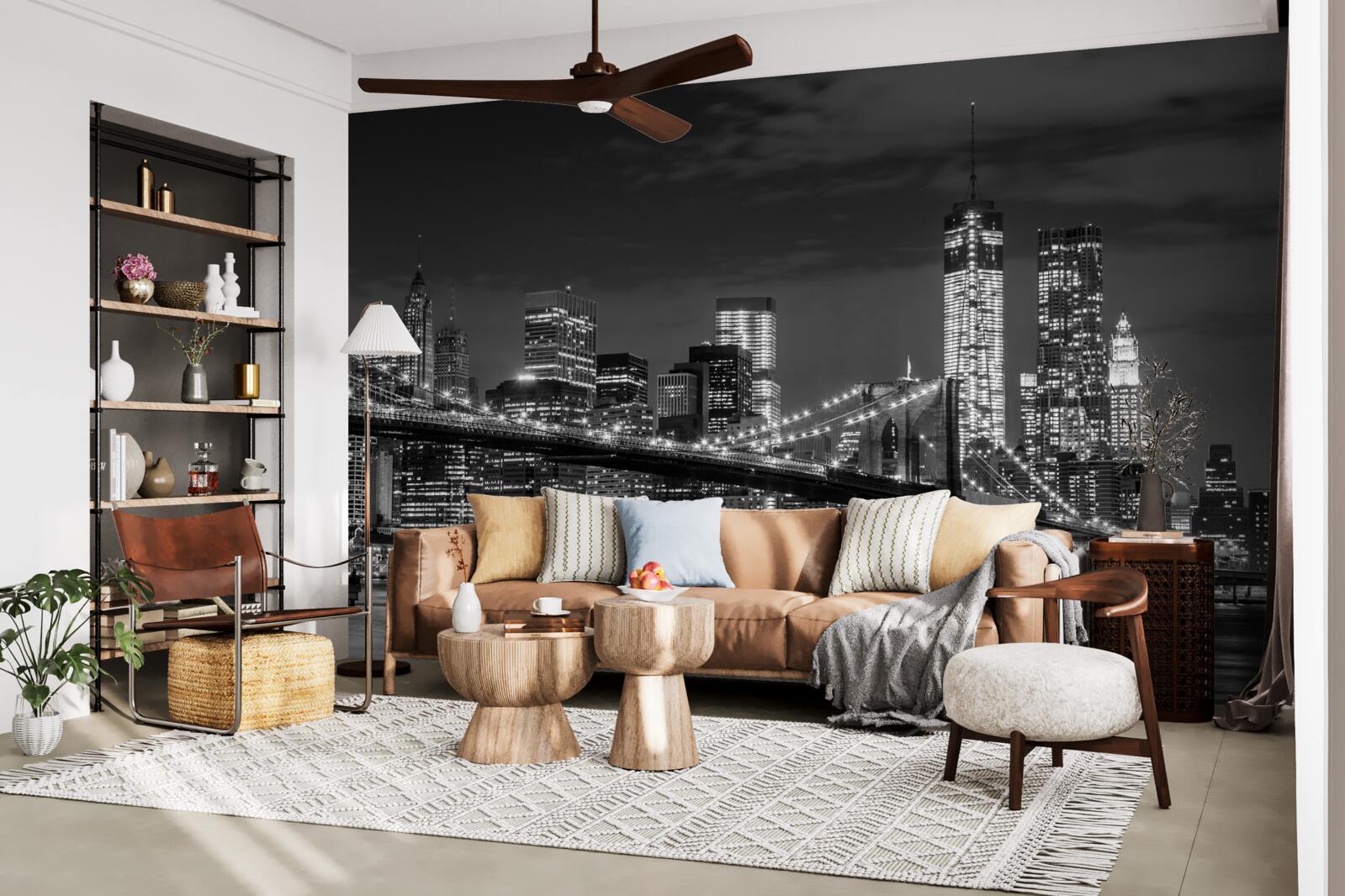 Fototapet metropolă monocromă