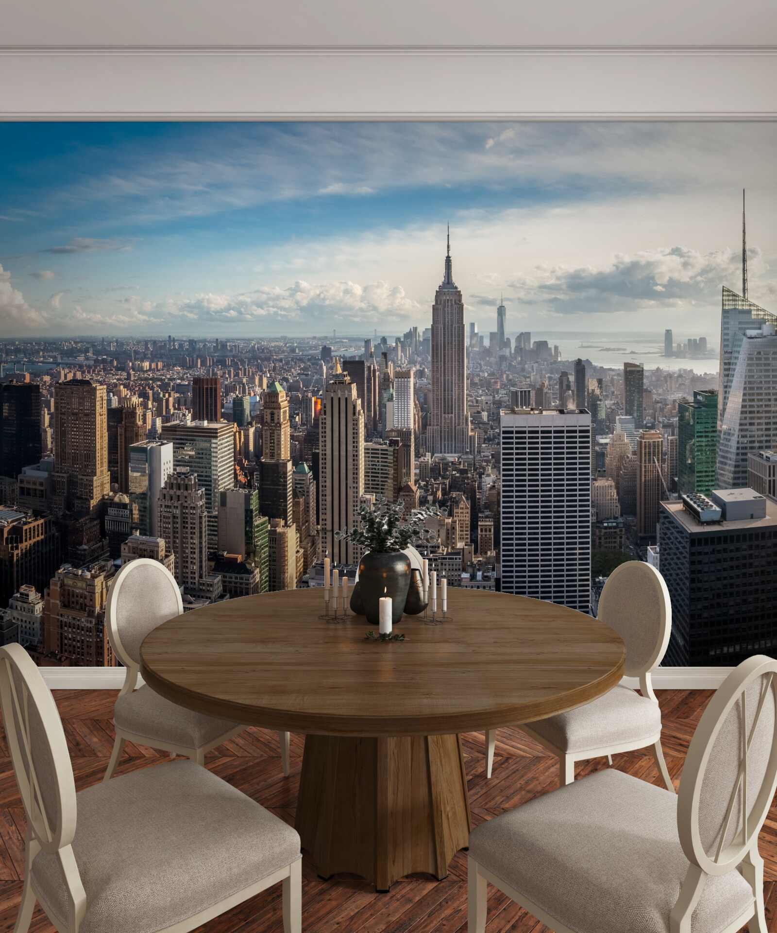 Fototapet o privire de ansamblu asupra metropolei