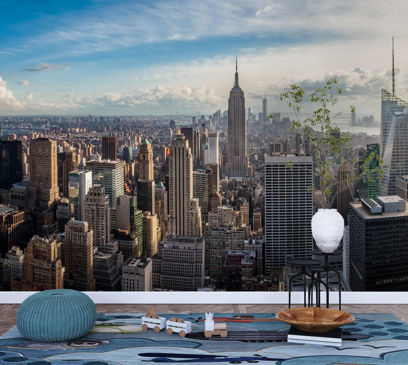 Fototapet o privire de ansamblu asupra metropolei