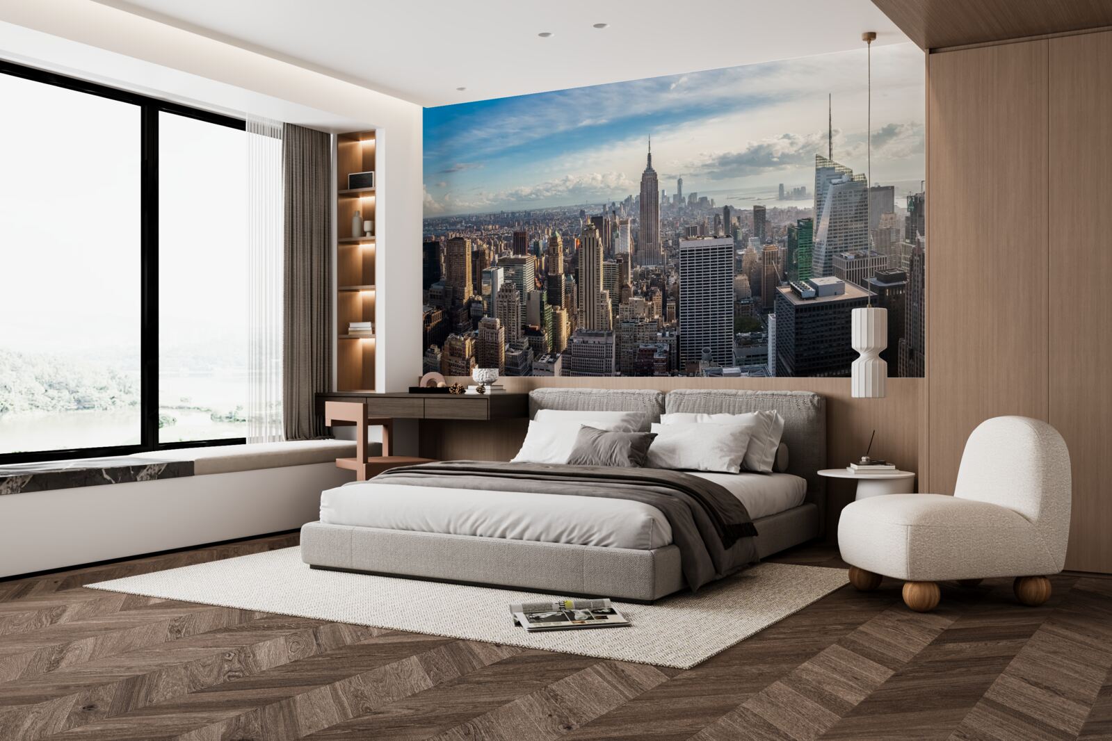 Fototapet o privire de ansamblu asupra metropolei