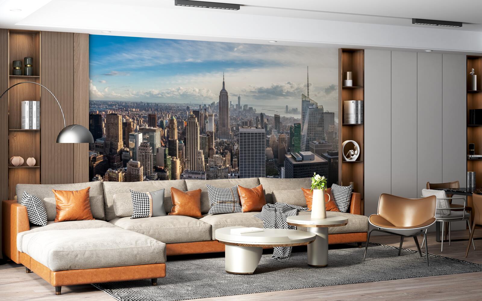 Fototapet o privire de ansamblu asupra metropolei