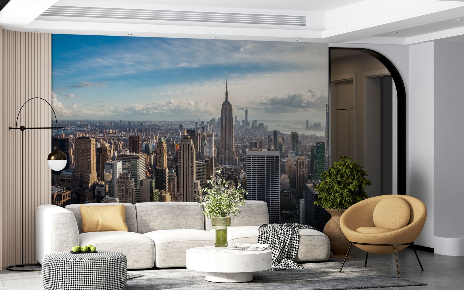 Fototapet o privire de ansamblu asupra metropolei