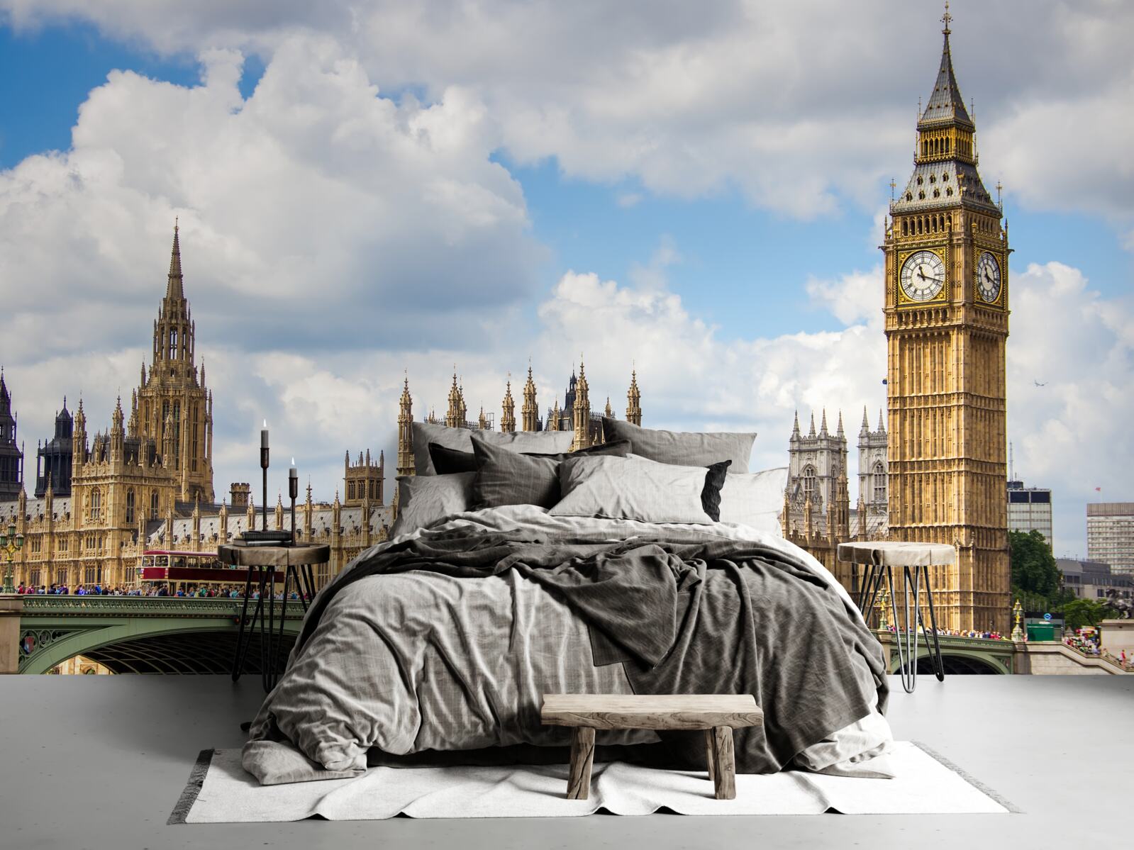 Fototapet panorama de Big Ben și clădirile Parlamentului