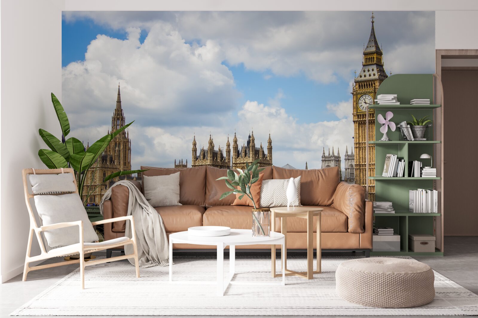 Fototapet panorama de Big Ben și clădirile Parlamentului