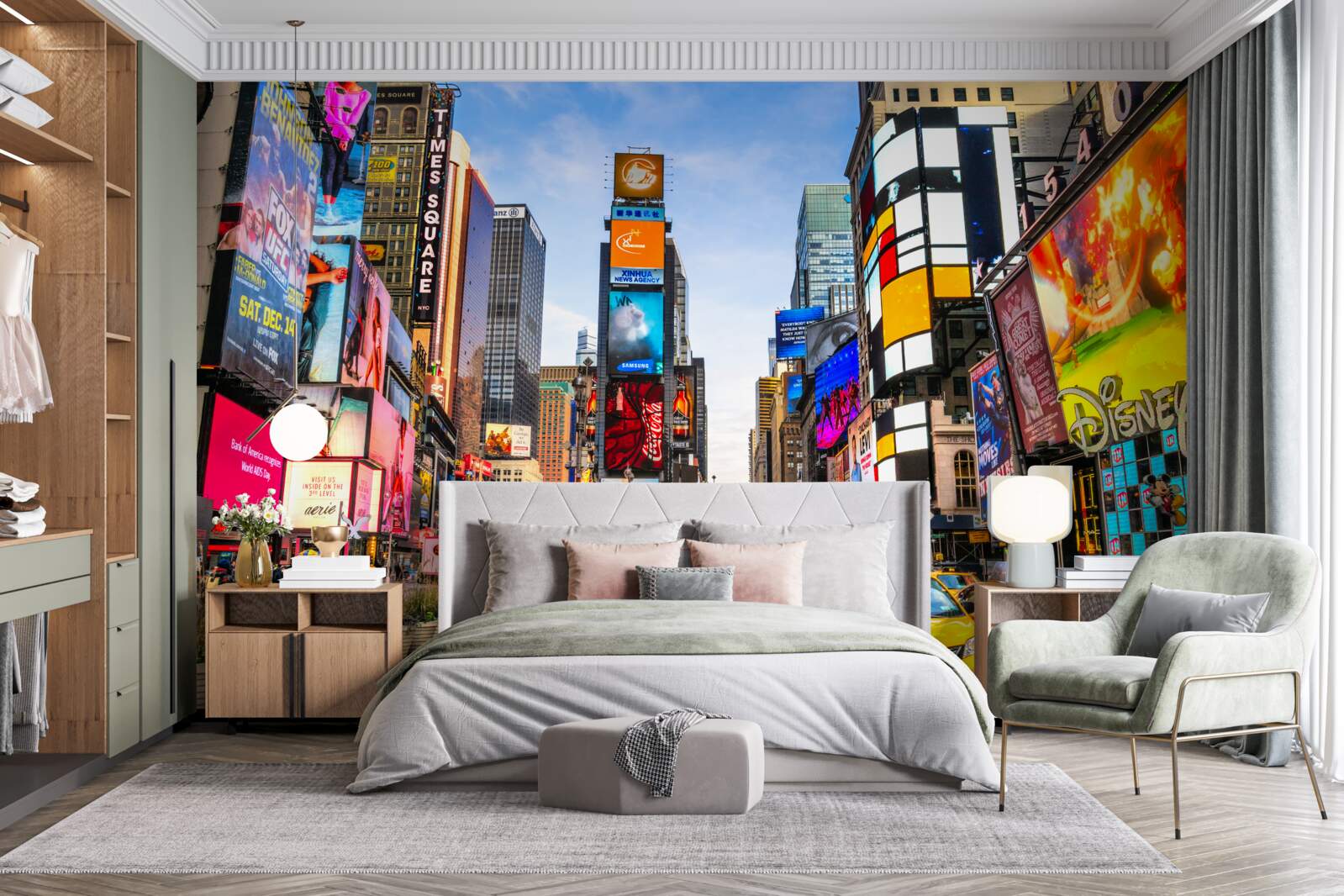 Fototapet stradă activă times square
