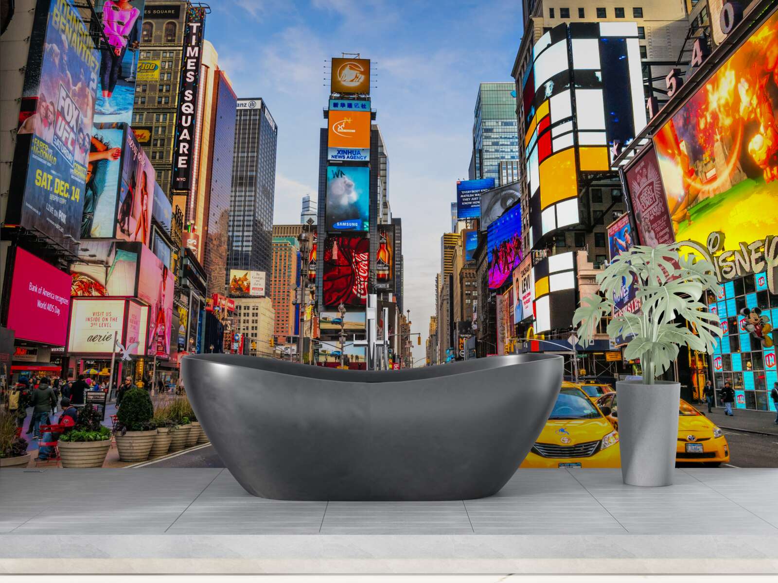 Fototapet stradă activă times square