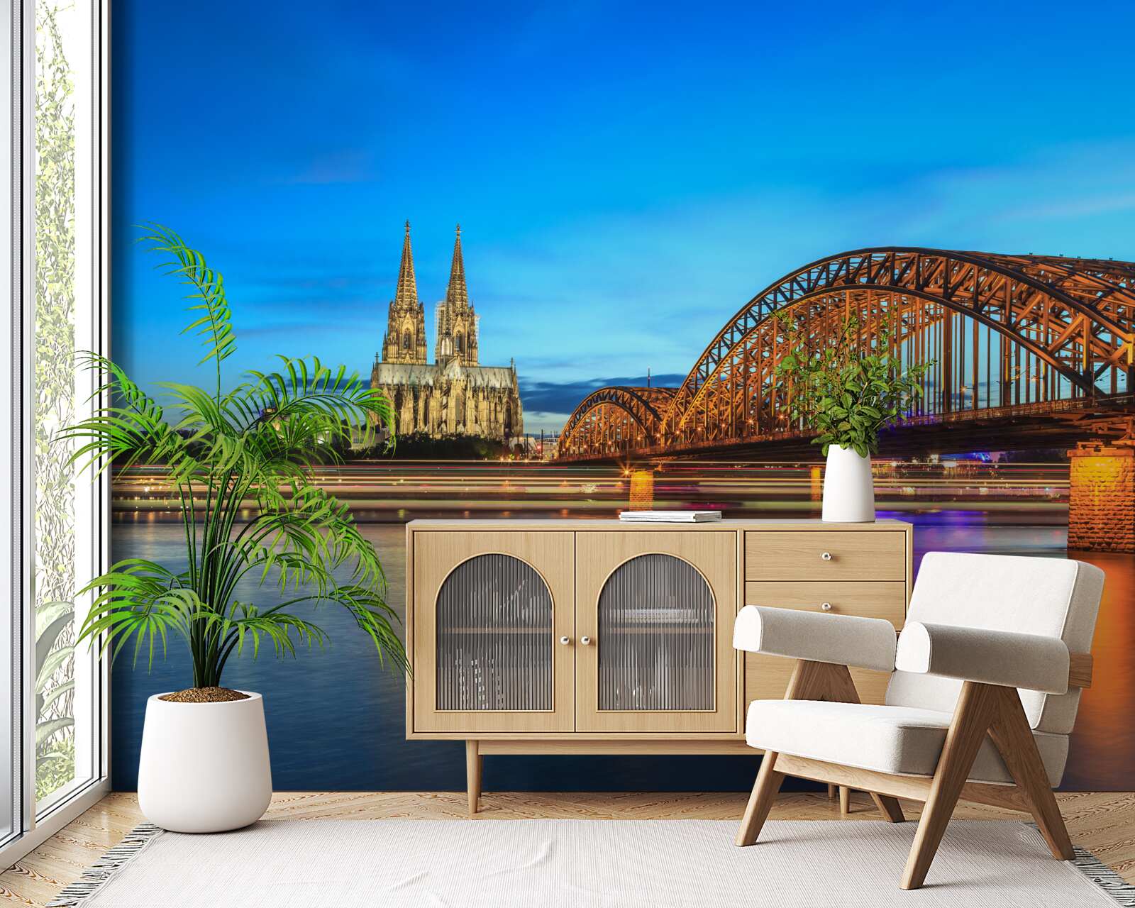 Fototapet podul hohenzollern este situat în colonia