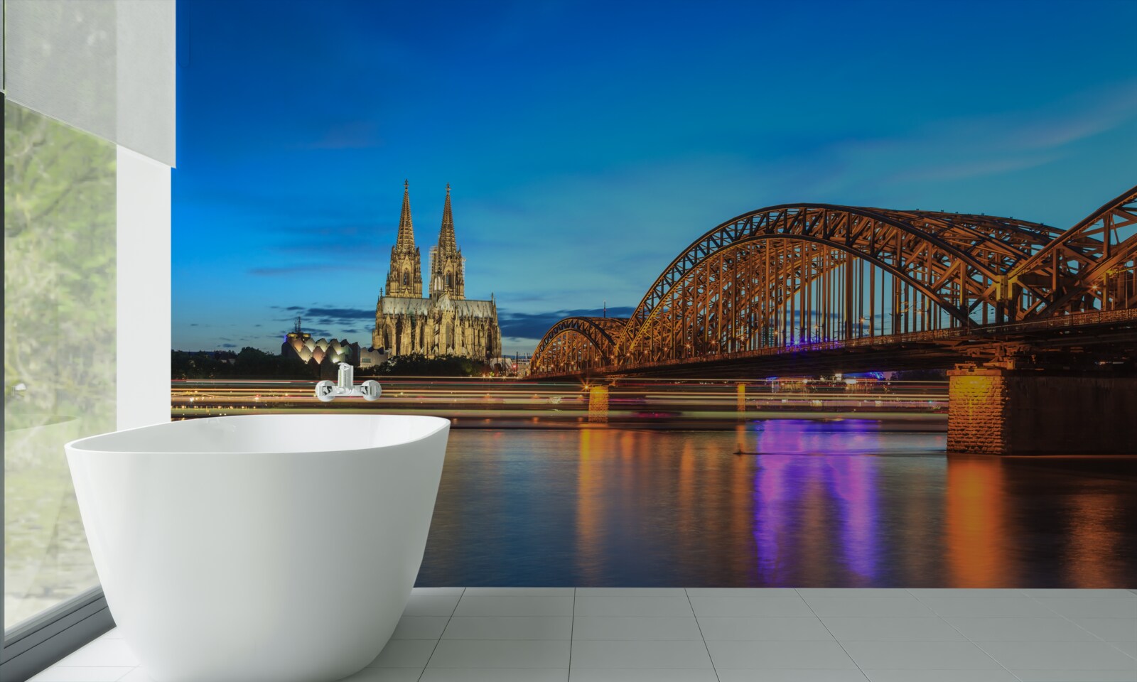 Fototapet podul hohenzollern este situat în colonia