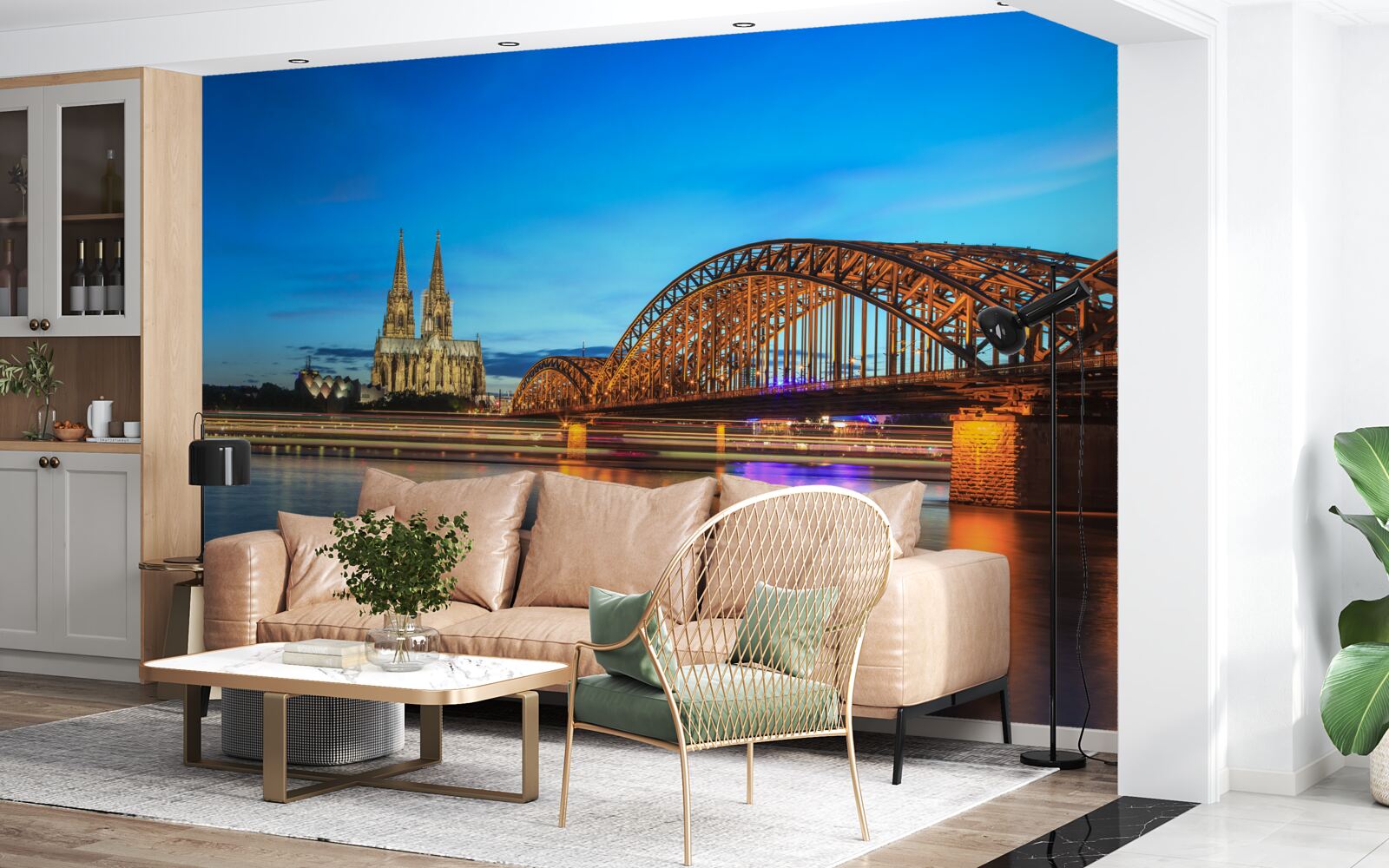 Fototapet podul hohenzollern este situat în colonia