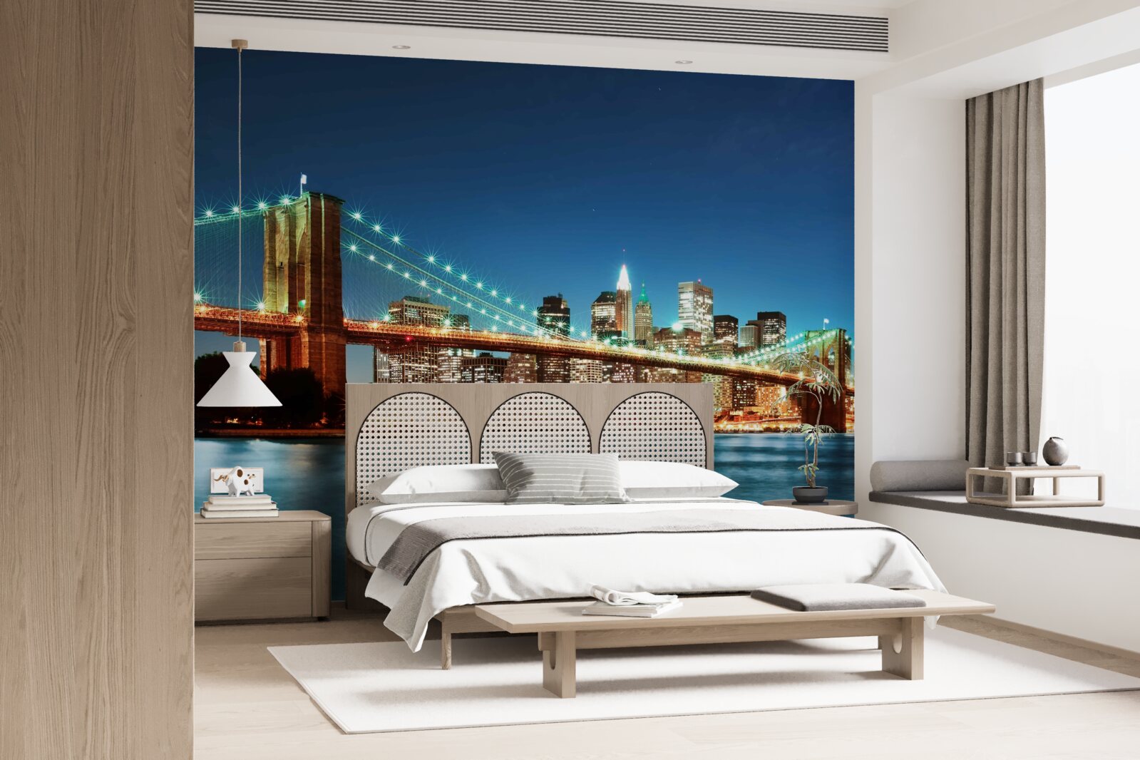 Fototapet new york cu lumini strălucitoare, strălucitoare