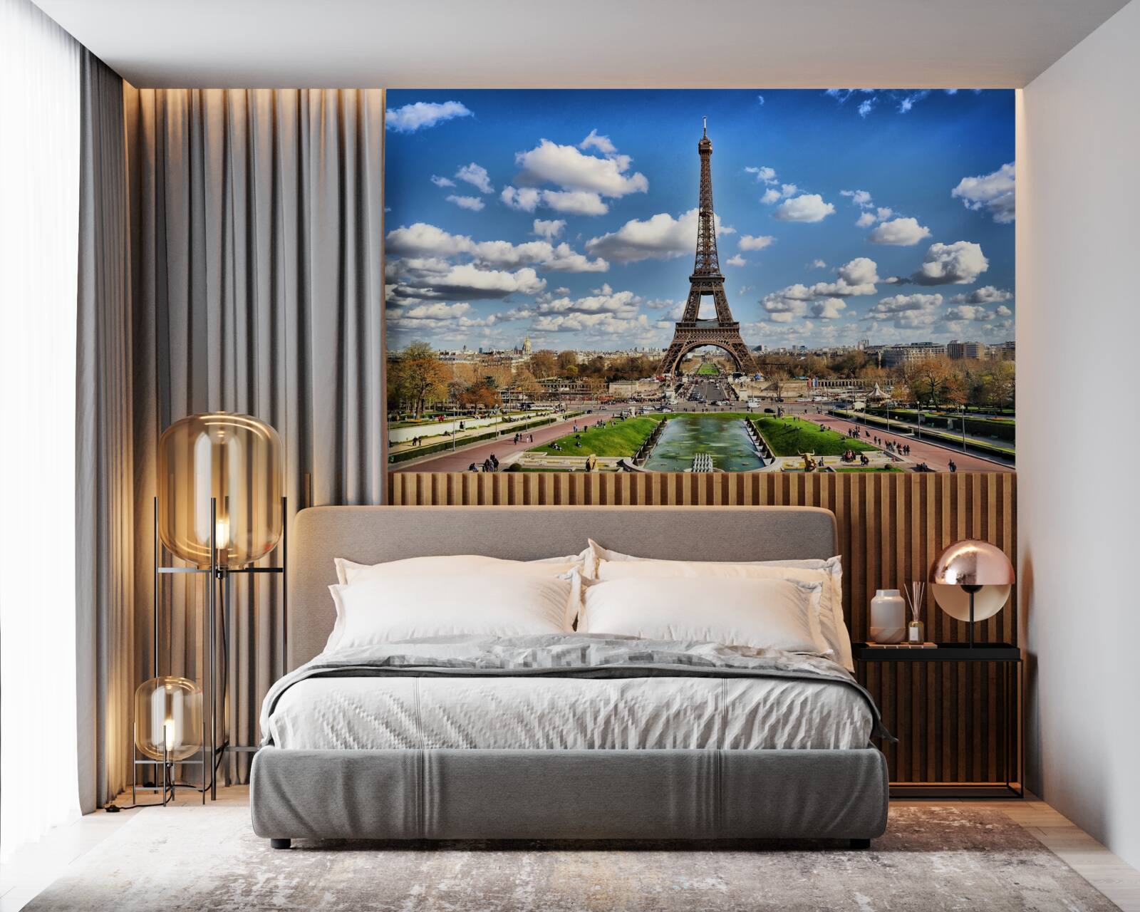 Fototapet peisaj magnific pe turul eifel