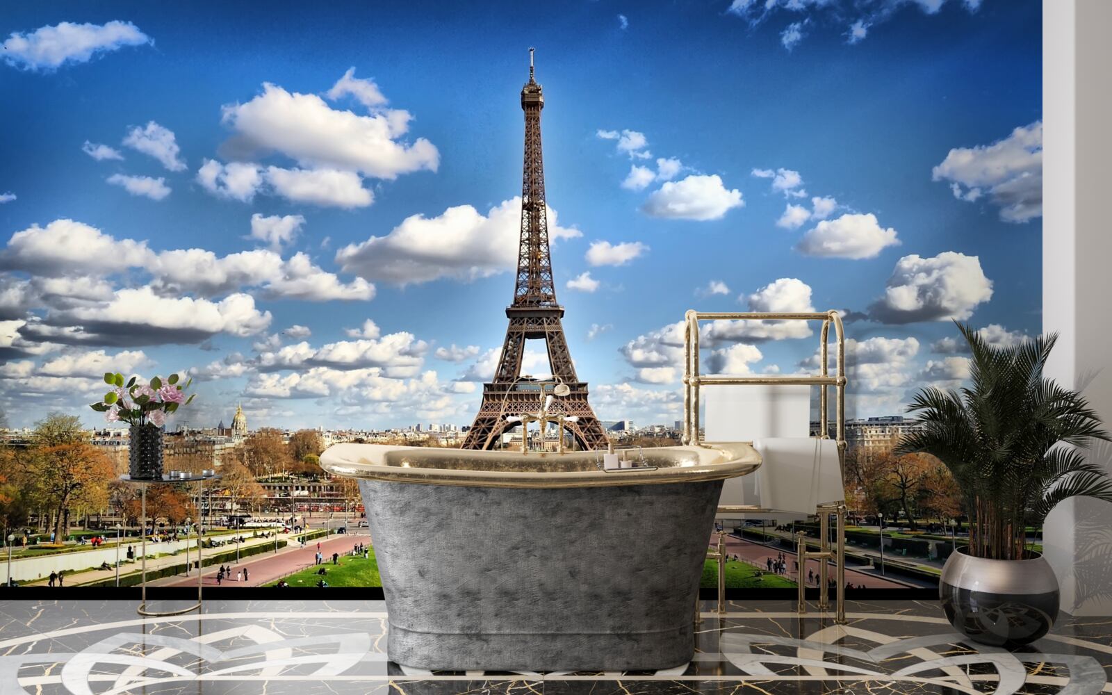 Fototapet peisaj magnific pe turul eifel