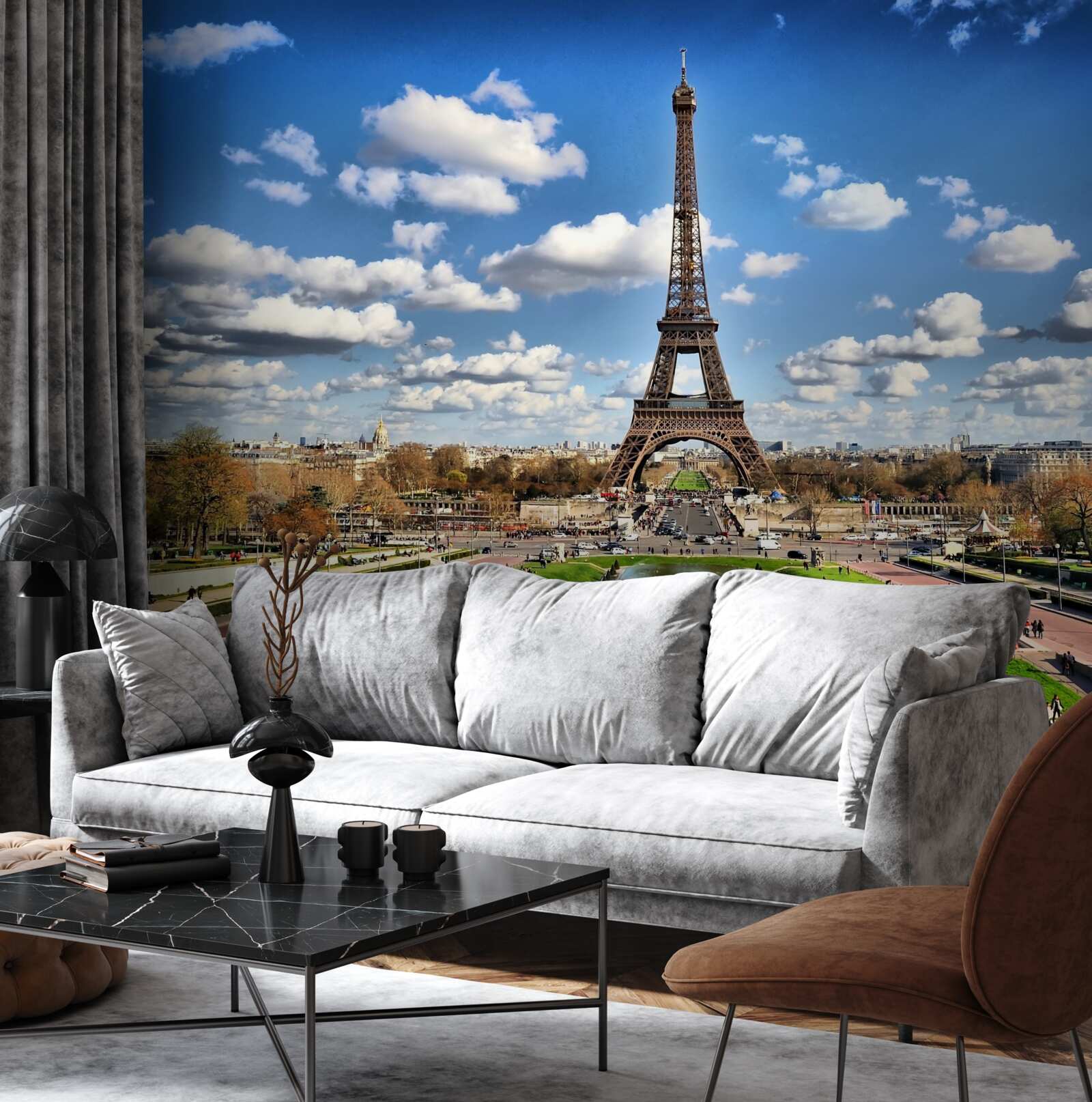 Fototapet peisaj magnific pe turul eifel