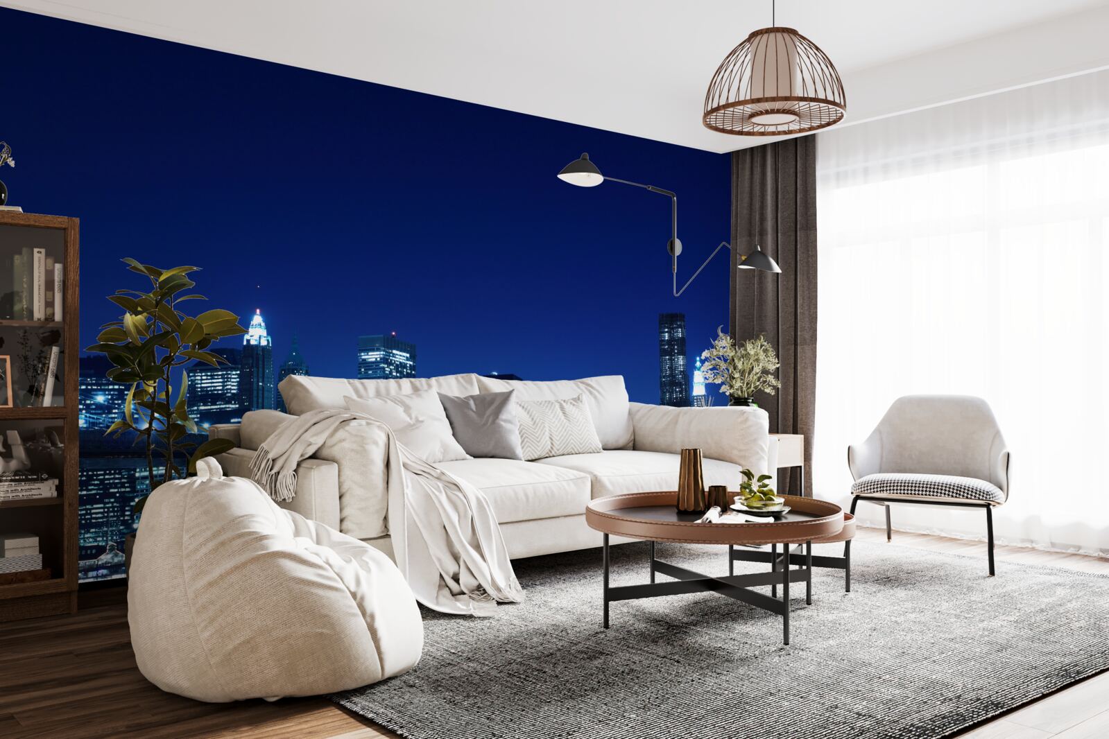 Fototapet podul brooklyn noaptea