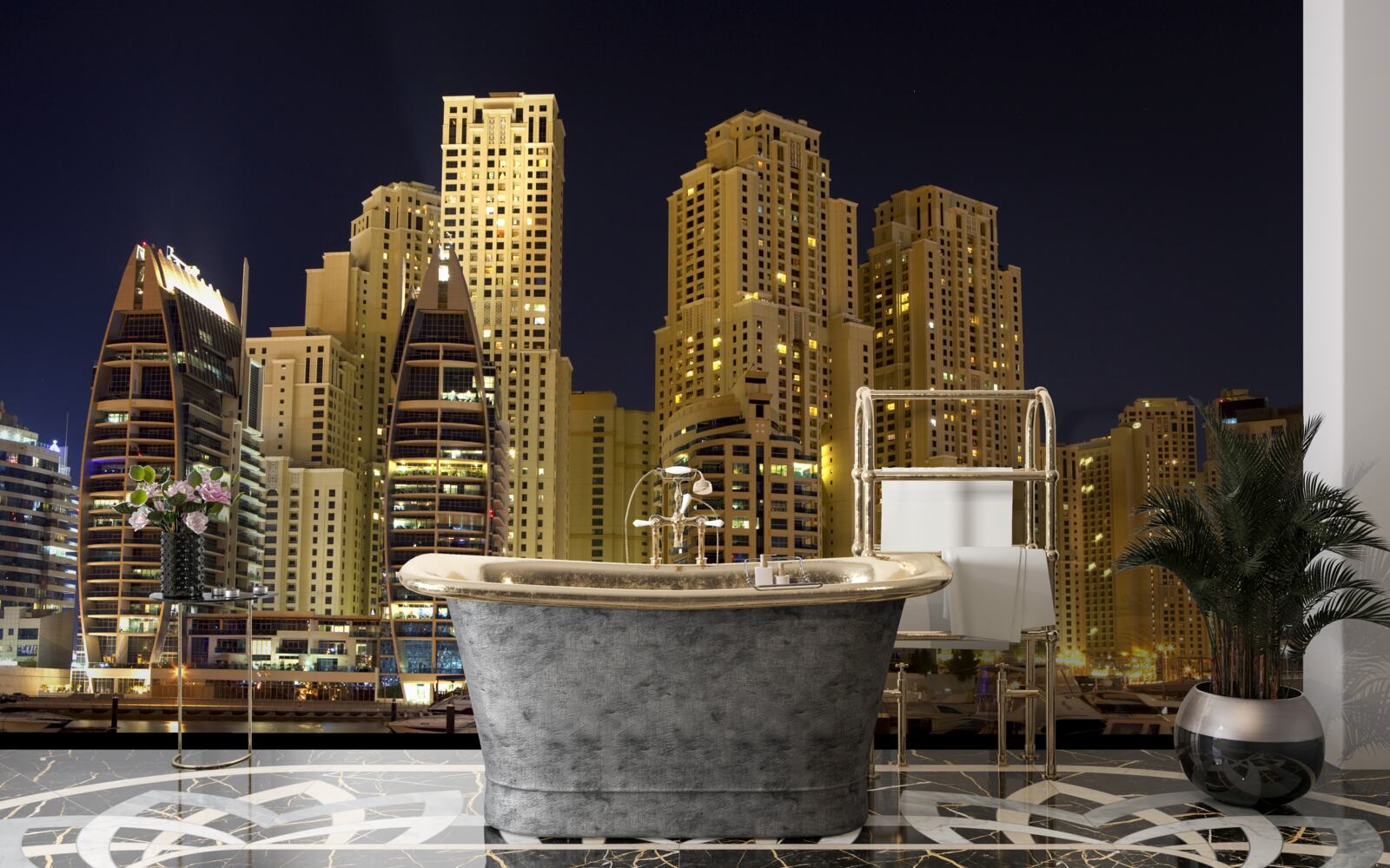 Fototapet abu zabi sub acoperirea întunericului