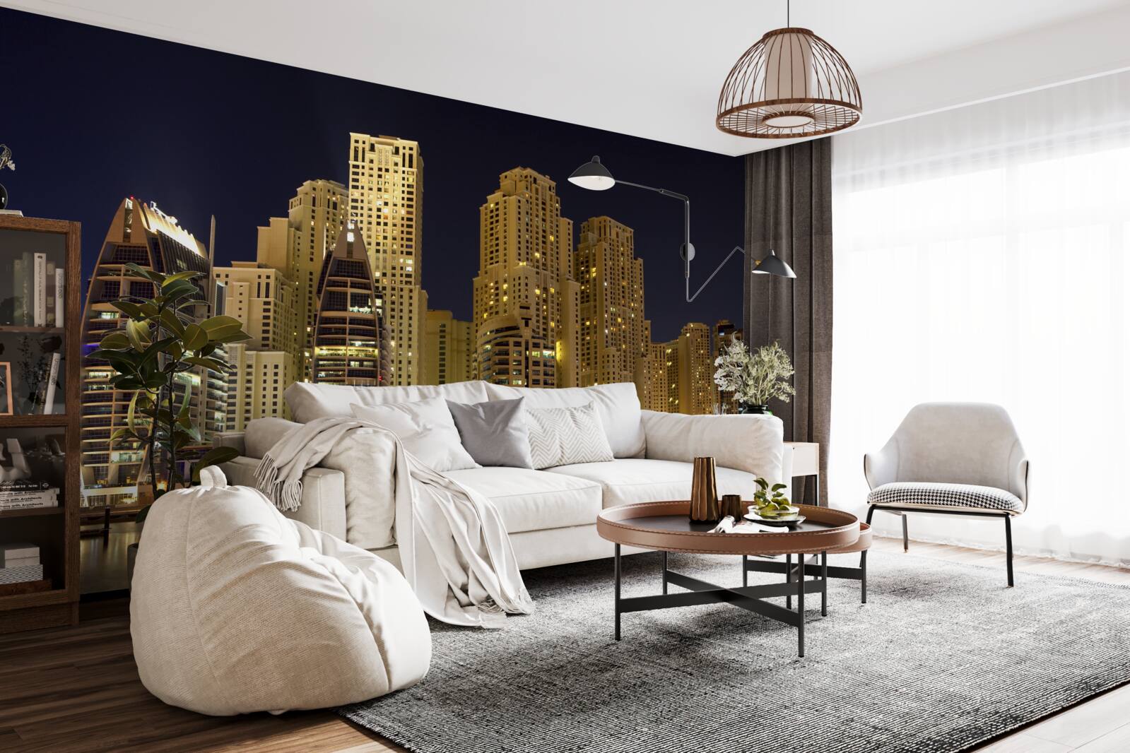 Fototapet abu zabi sub acoperirea întunericului