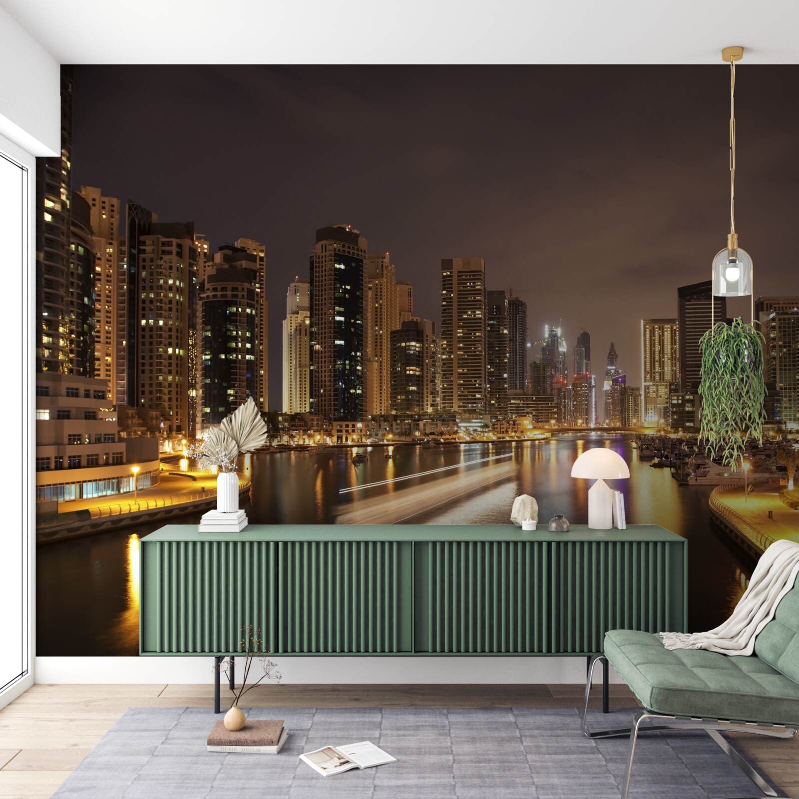 Fototapet peisaj urban nocturn uluitor