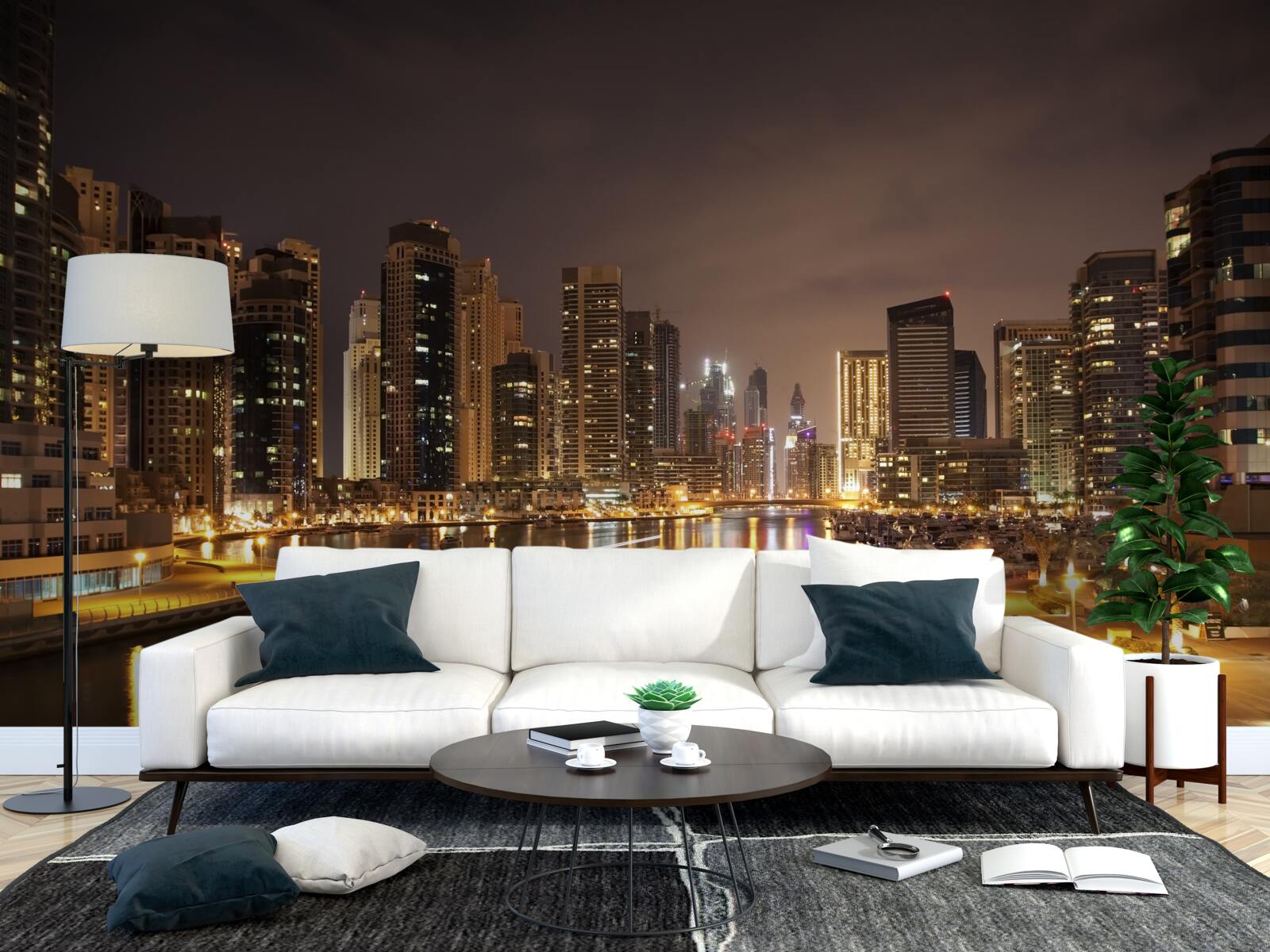 Fototapet peisaj urban nocturn uluitor