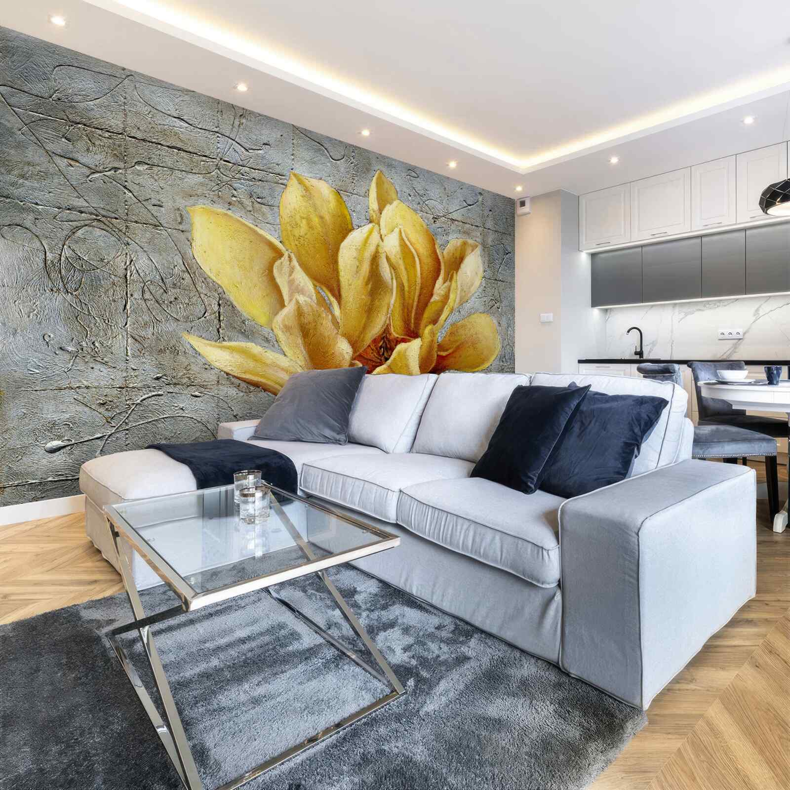 Fototapet floare galbenă interesantă