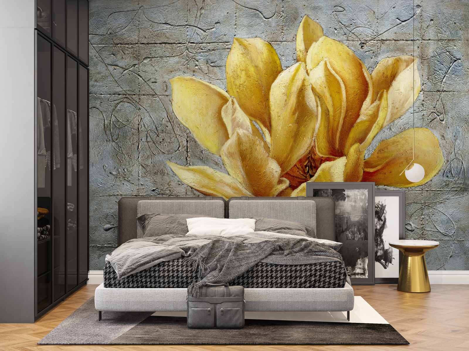 Fototapet floare galbenă interesantă