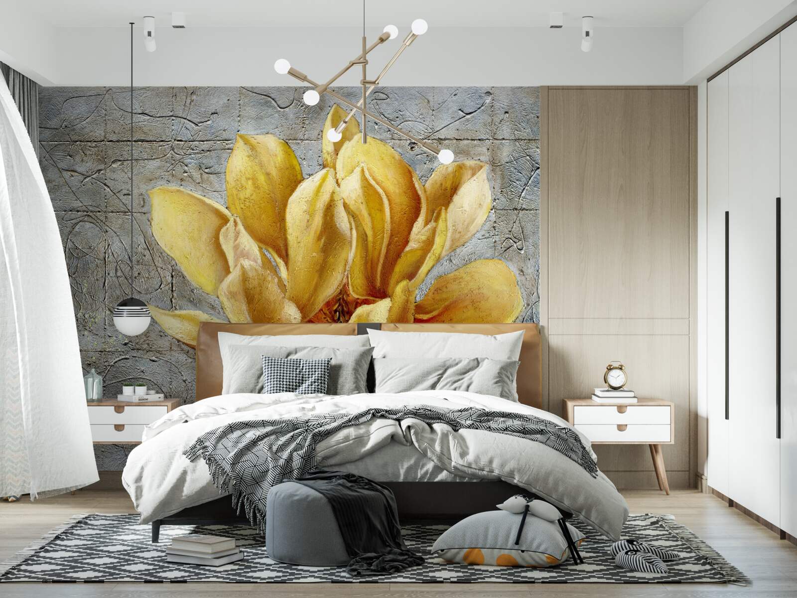 Fototapet floare galbenă interesantă