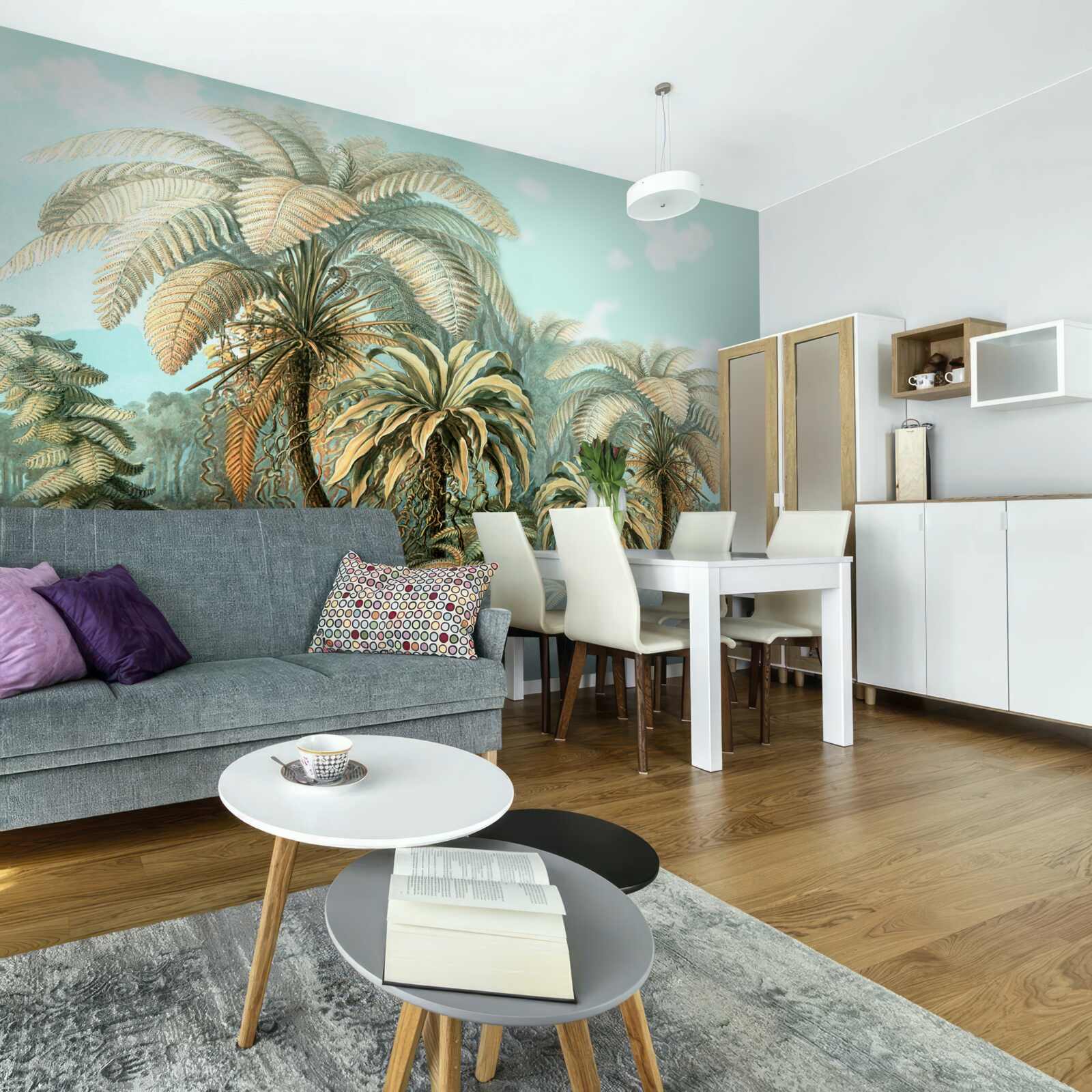 Fototapet copaci tropicali pe o insulă fericită