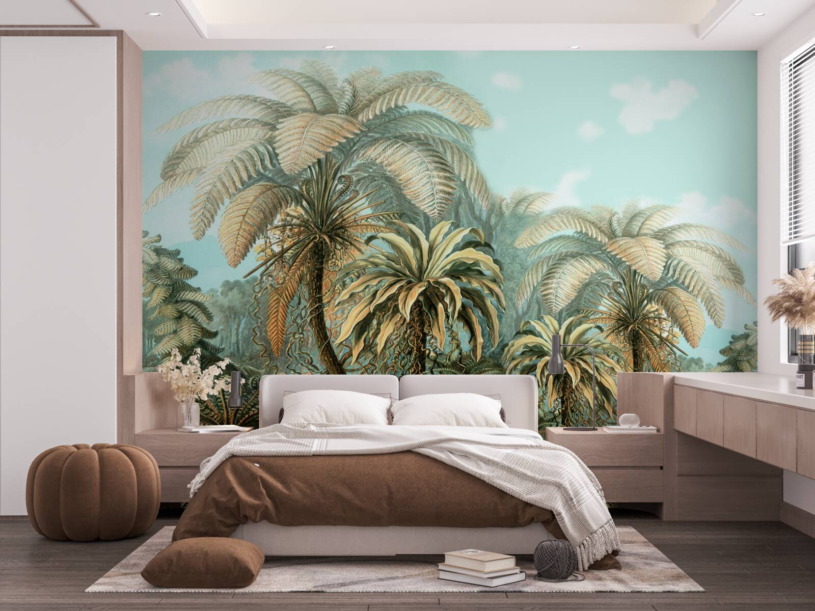 Fototapet copaci tropicali pe o insulă fericită