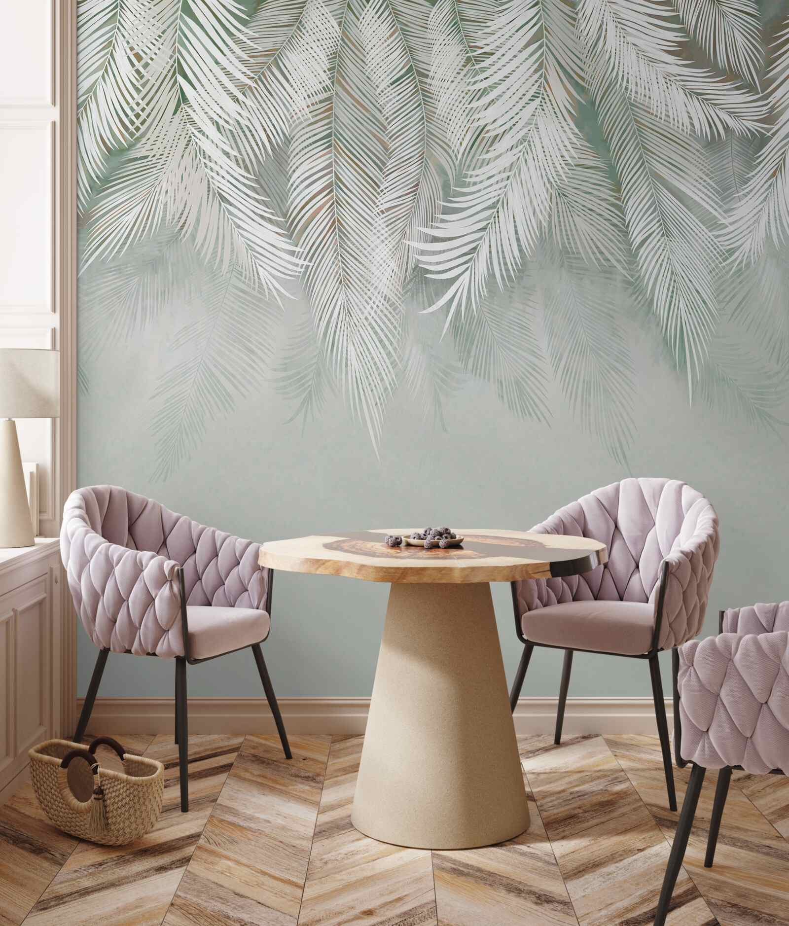 Fototapet frunze pinnate orientate în jos