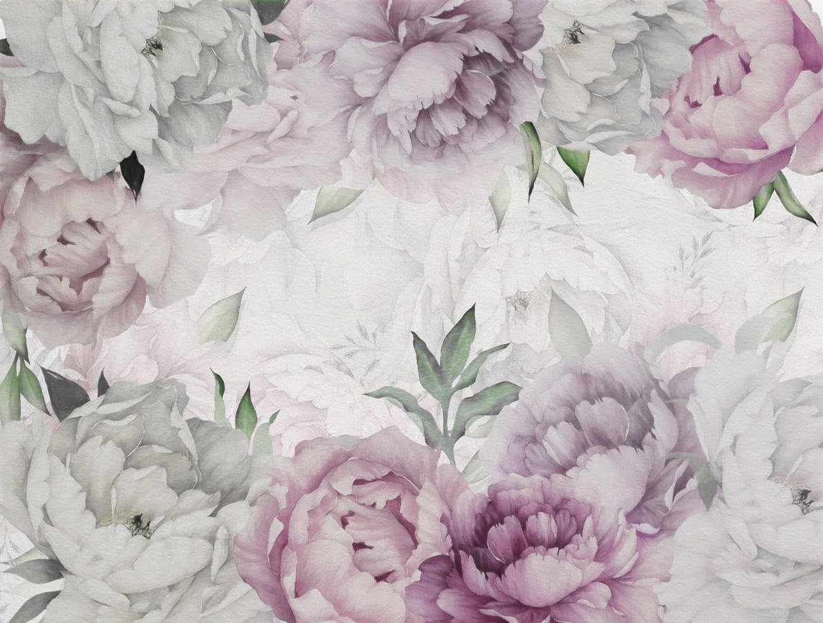 Fototapet muguri de flori elegante