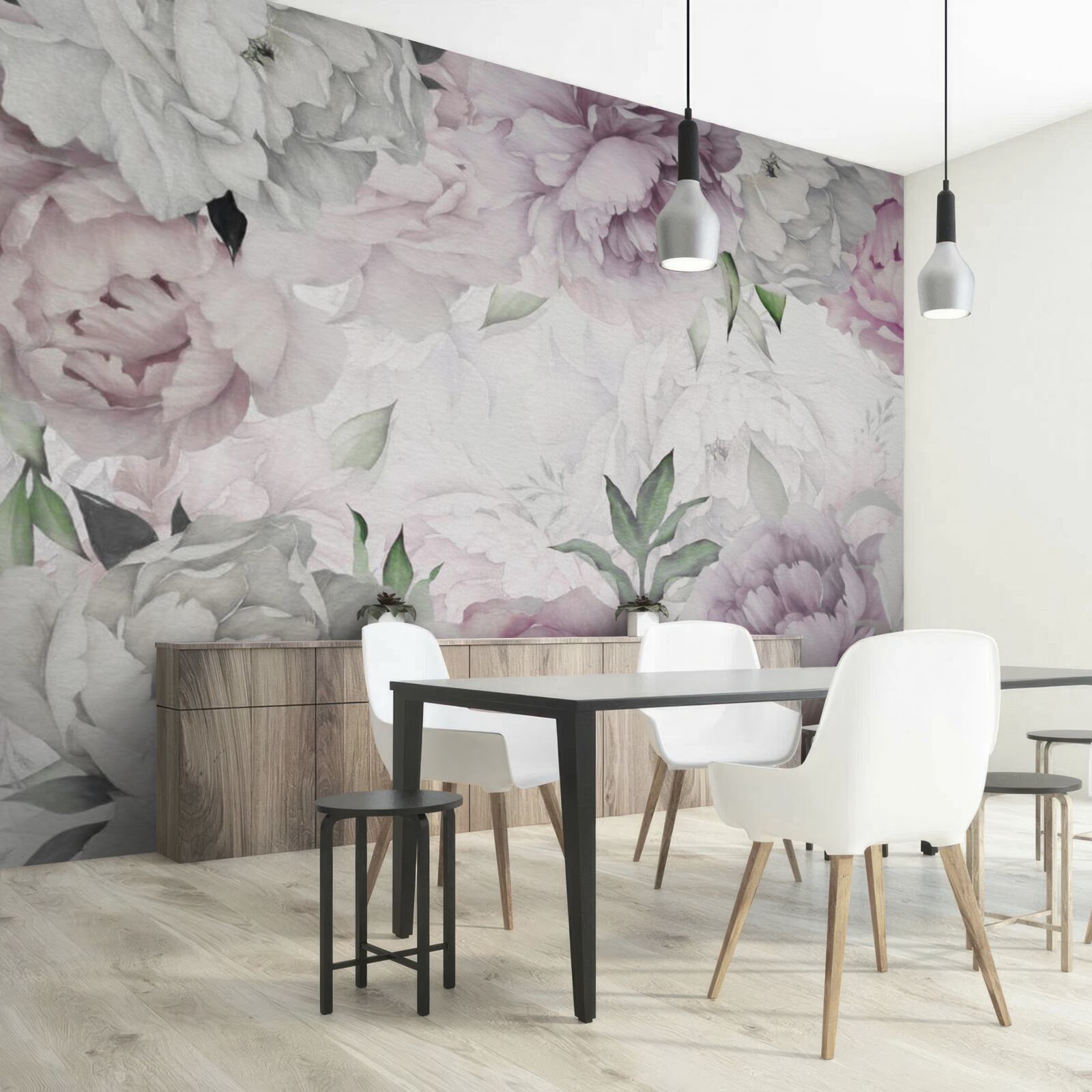 Fototapet muguri de flori elegante