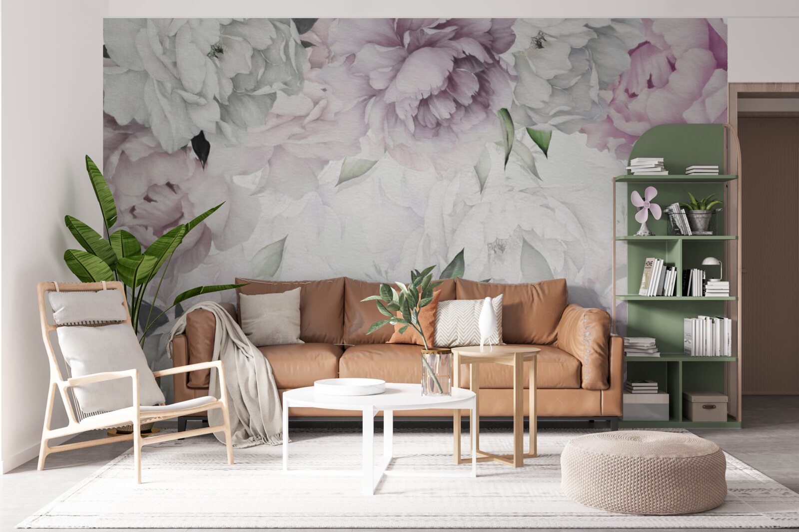 Fototapet muguri de flori elegante