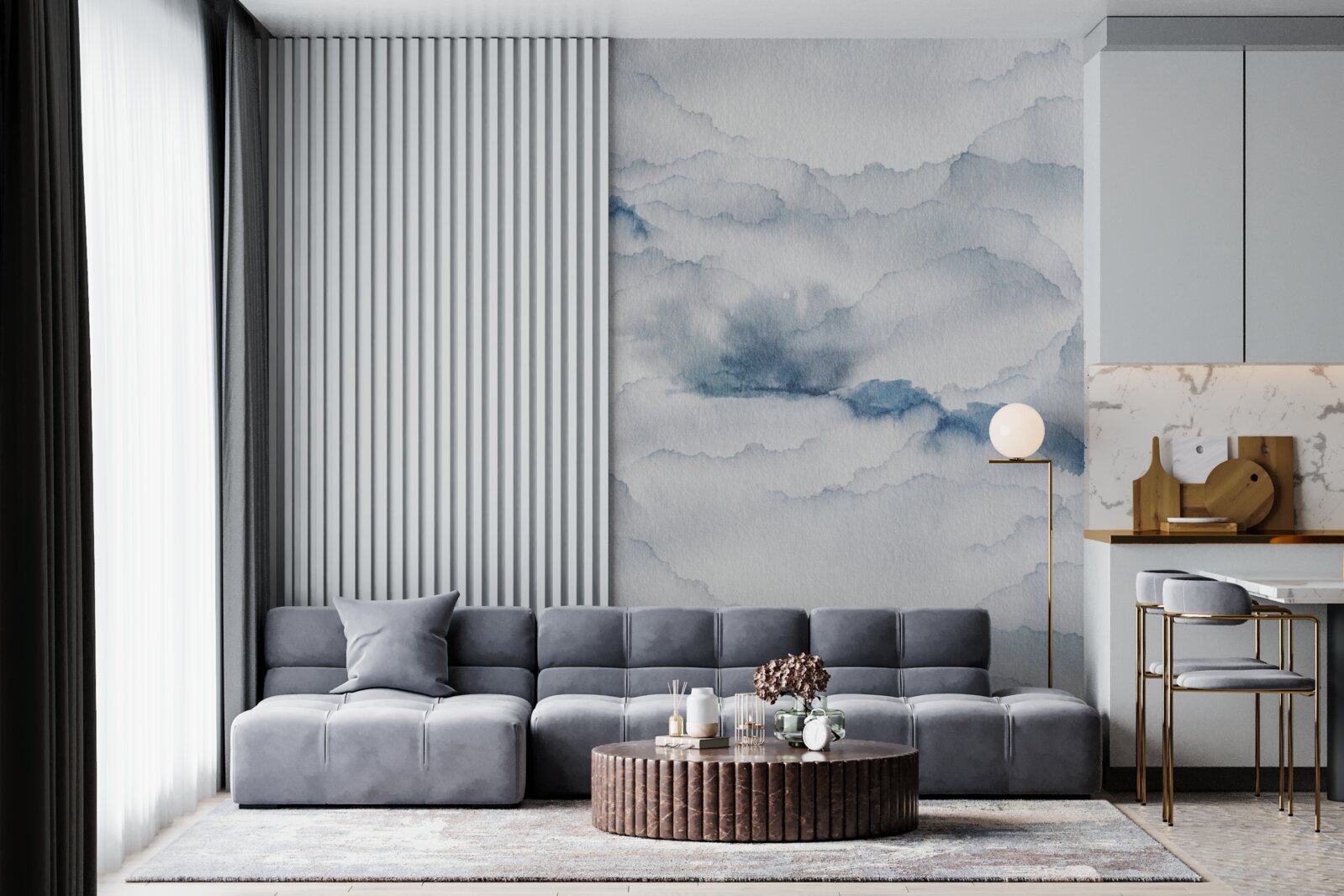 Fototapet înnorat cu ploaie