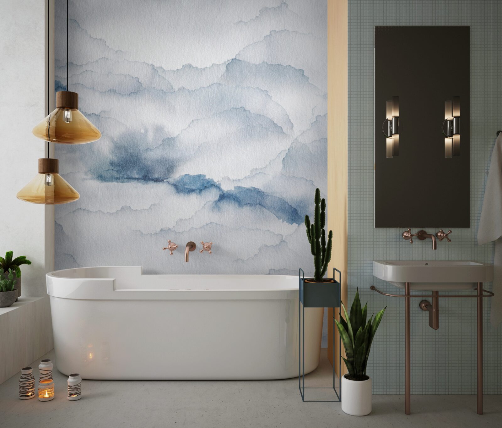 Fototapet înnorat cu ploaie