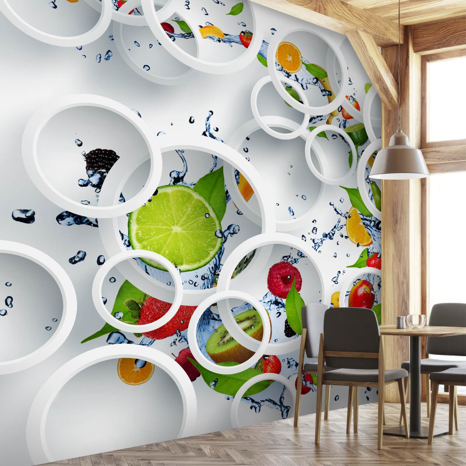 Fototapet joc de fructe