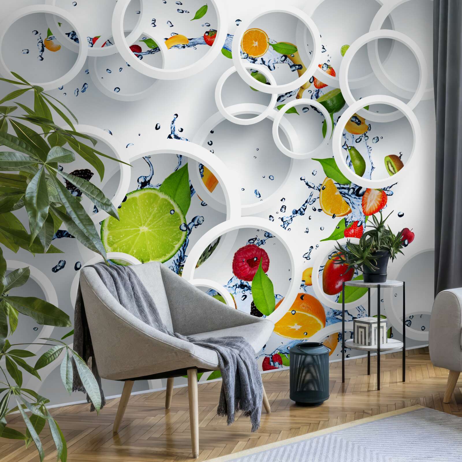 Fototapet joc de fructe