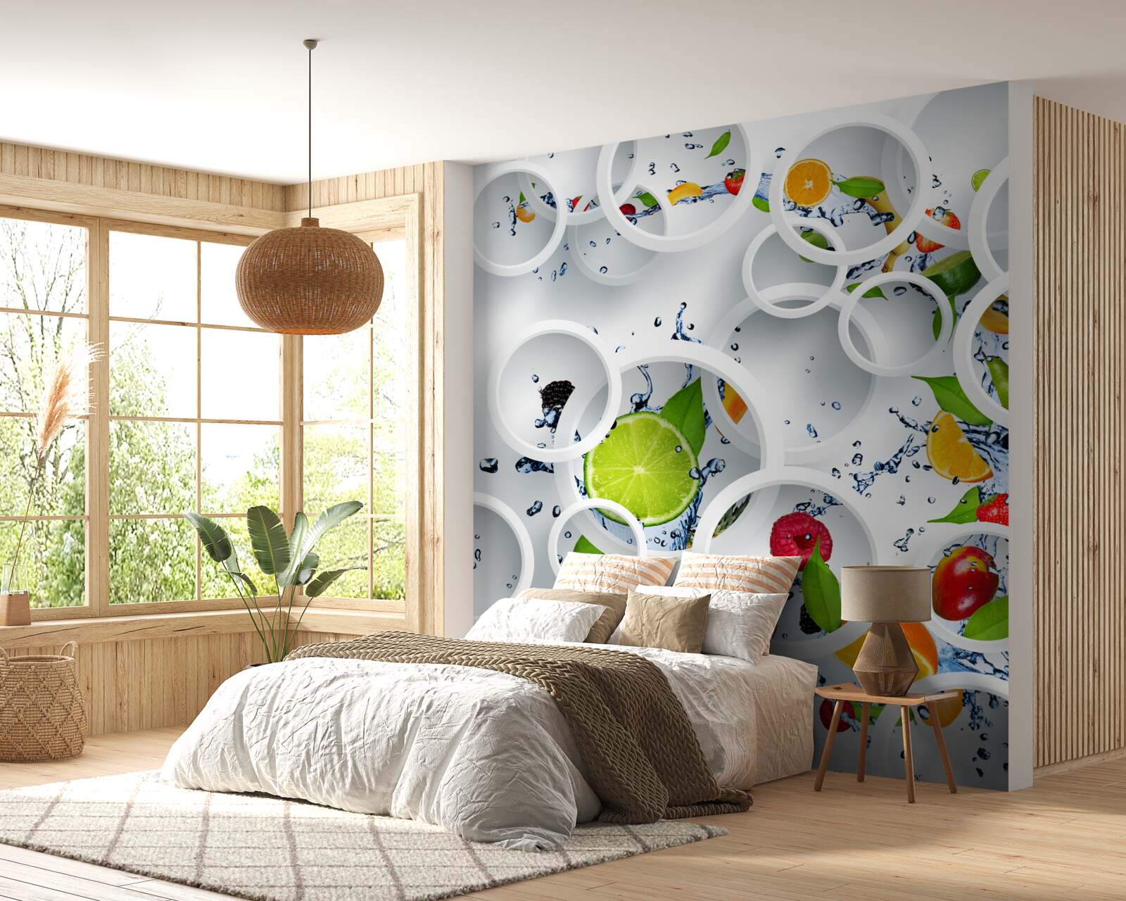 Fototapet joc de fructe