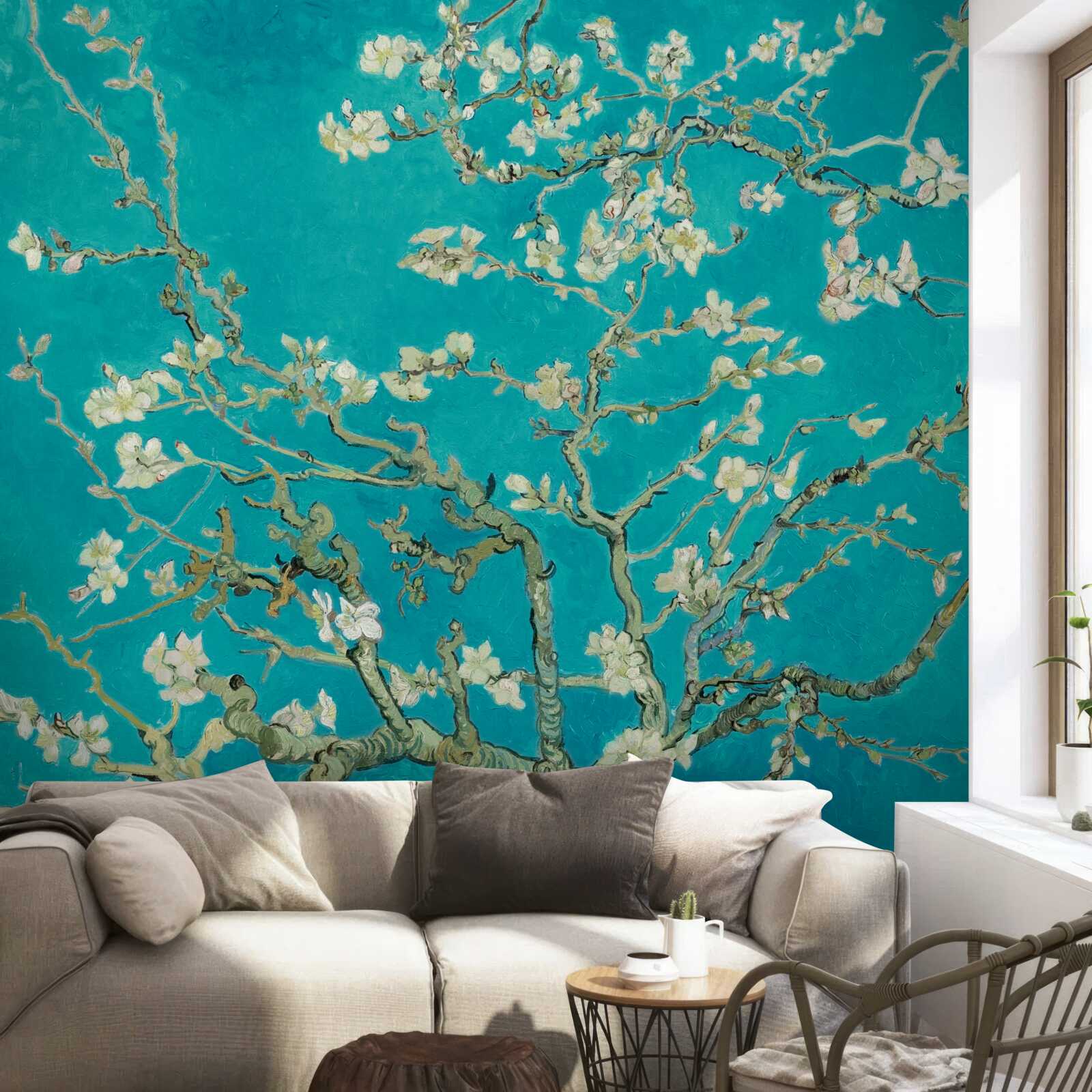 Fototapet ramuri de migdale înflorite