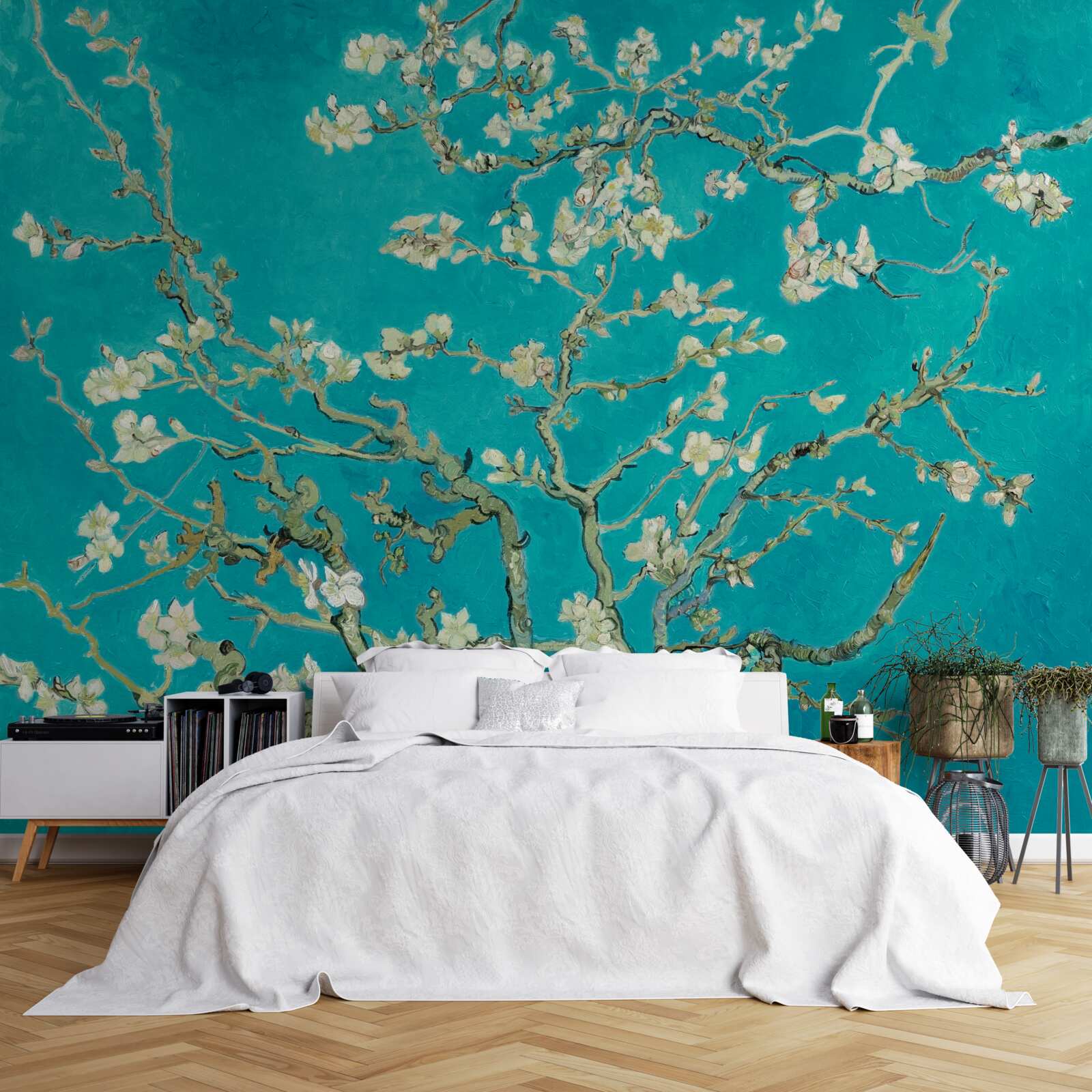 Fototapet ramuri de migdale înflorite