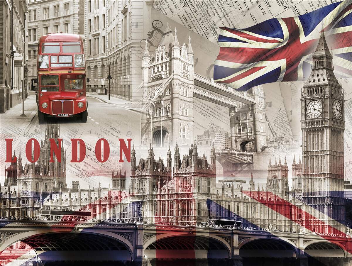 Fototapet principalele simboluri ale Londrei