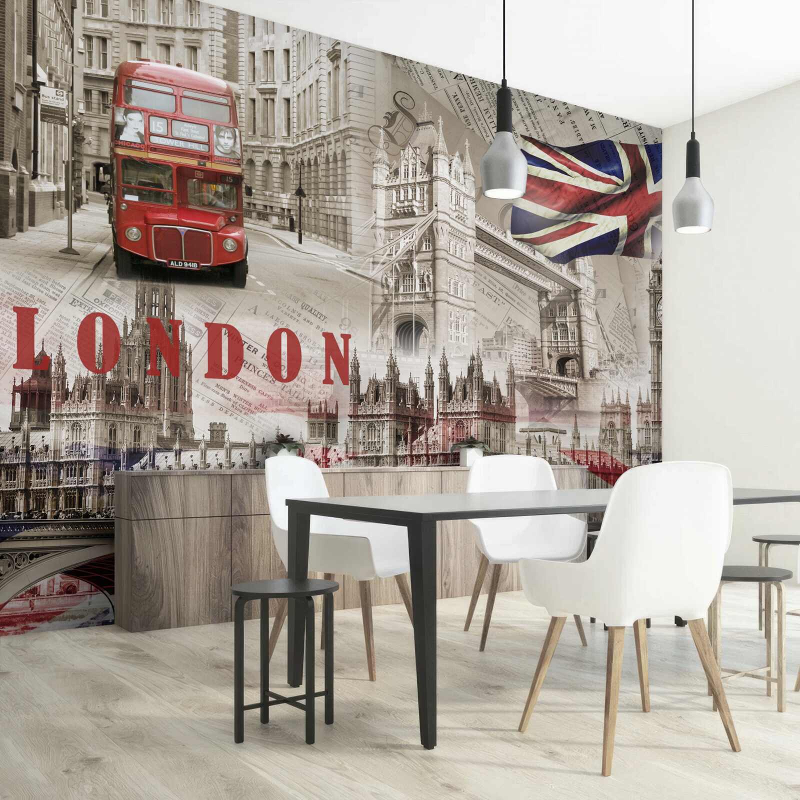 Fototapet principalele simboluri ale Londrei