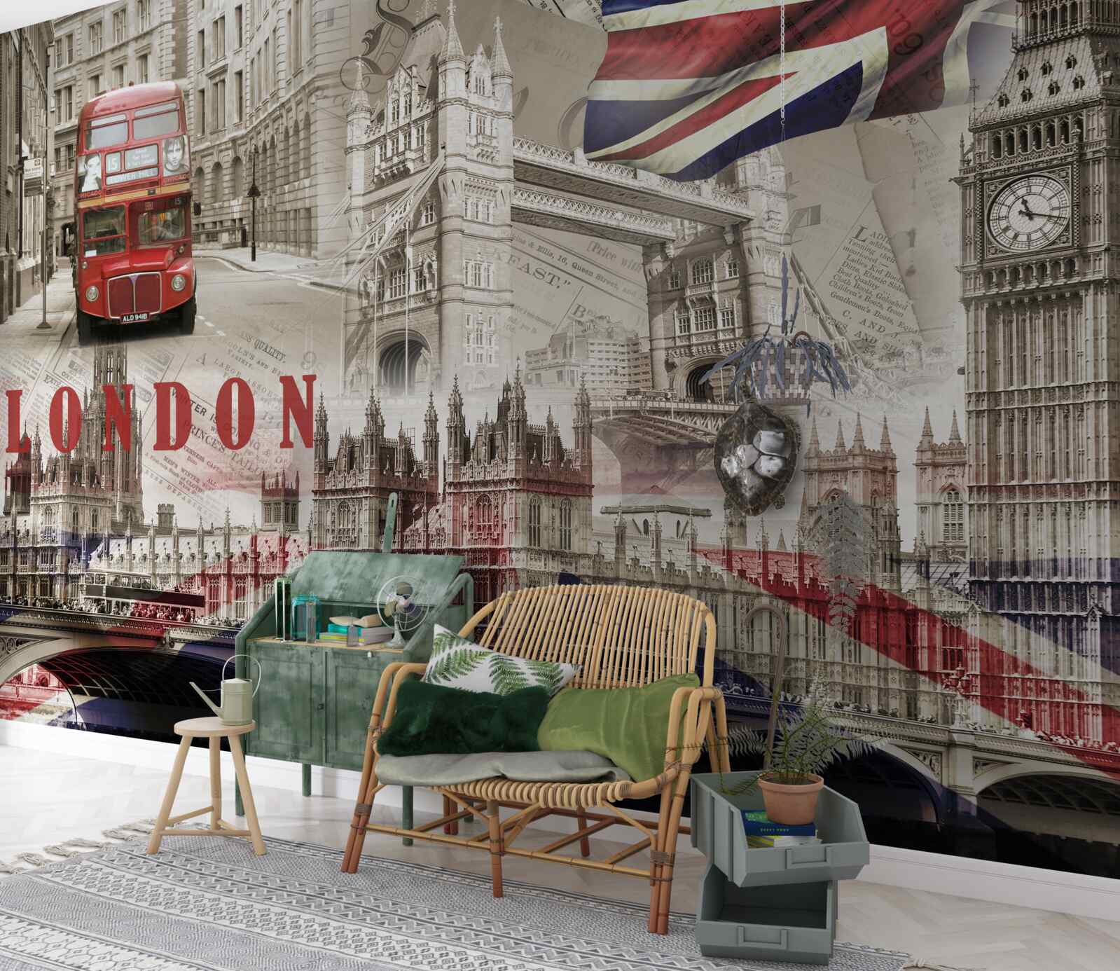 Fototapet principalele simboluri ale Londrei